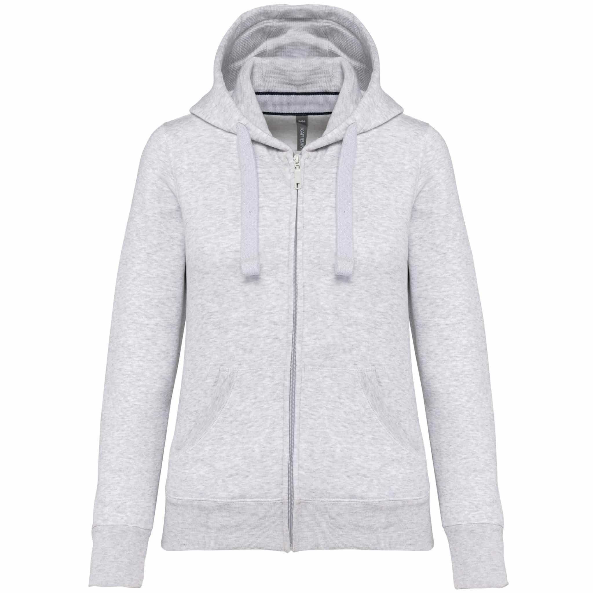 Miniature 8 pour Sweat-shirt zippé capuche femme