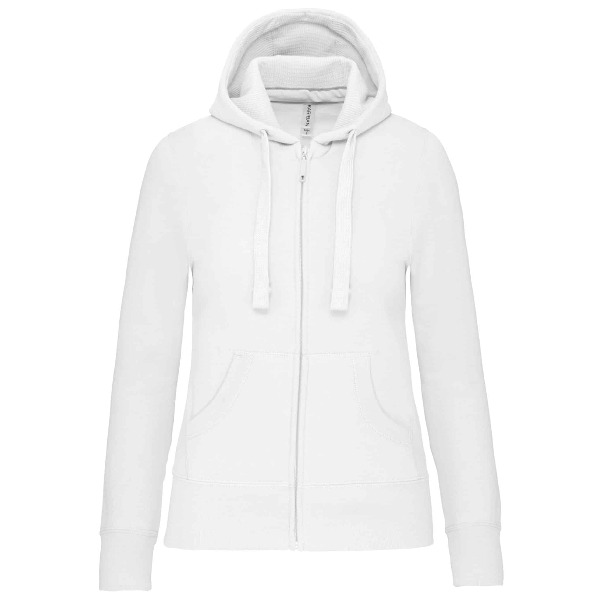 Miniature 16 pour Sweat-shirt zippé capuche femme