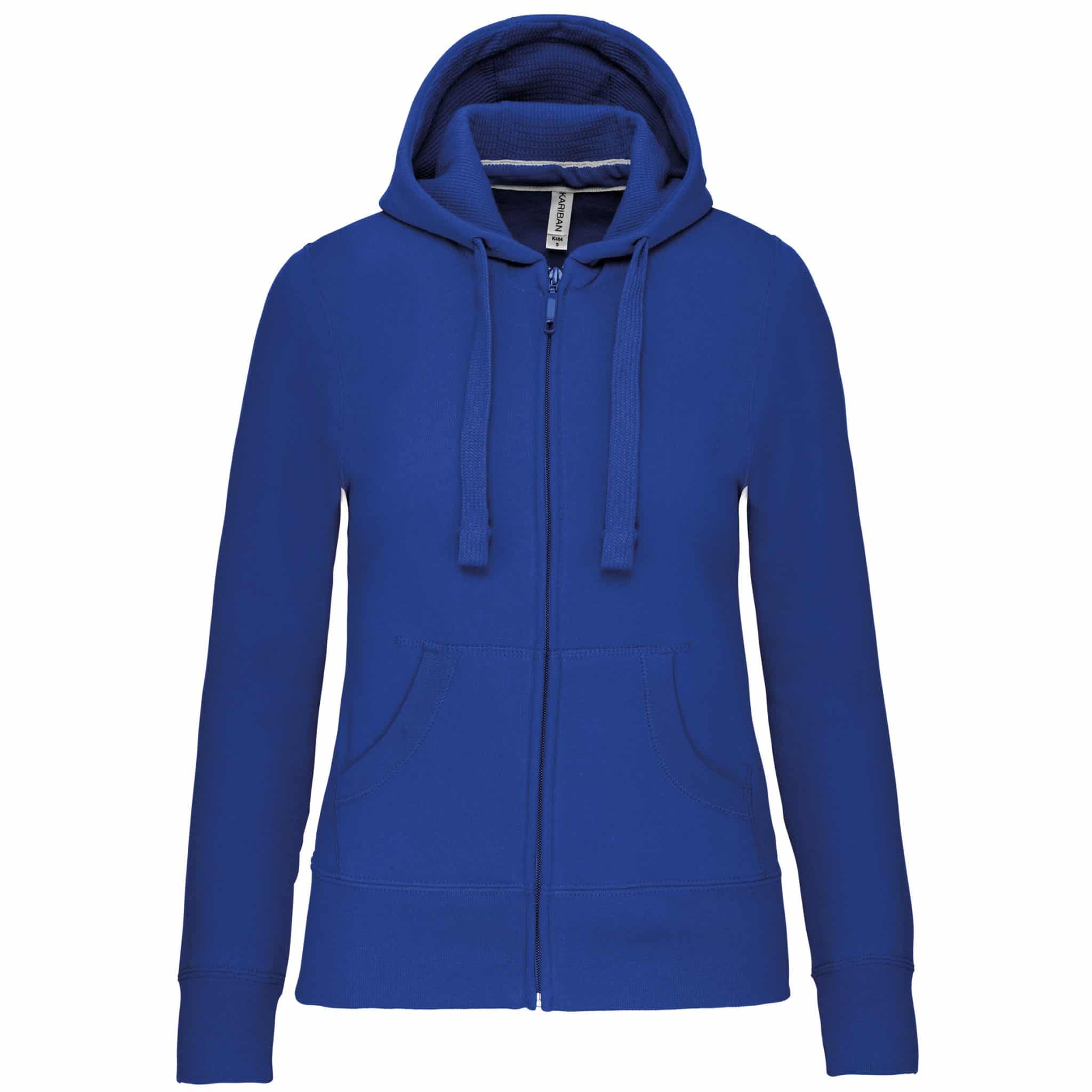 Miniature 12 pour Sweat-shirt zippé capuche femme