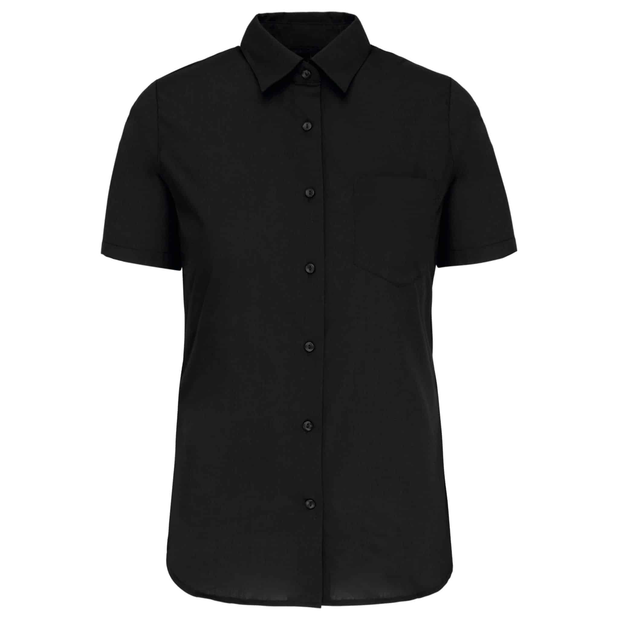 Miniature 10 pour Chemise popeline manches courtes femme