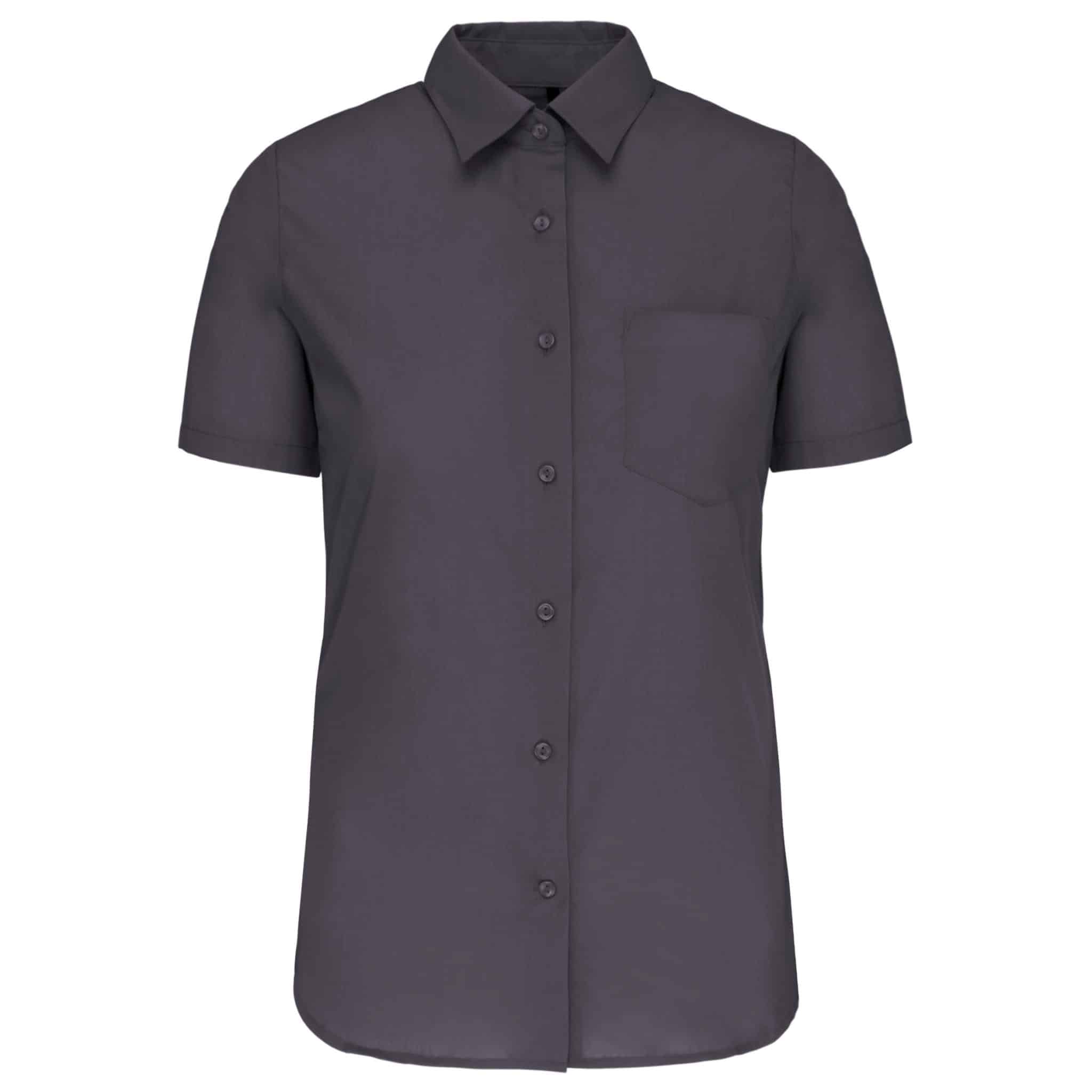 Miniature 17 pour Chemise popeline manches courtes femme