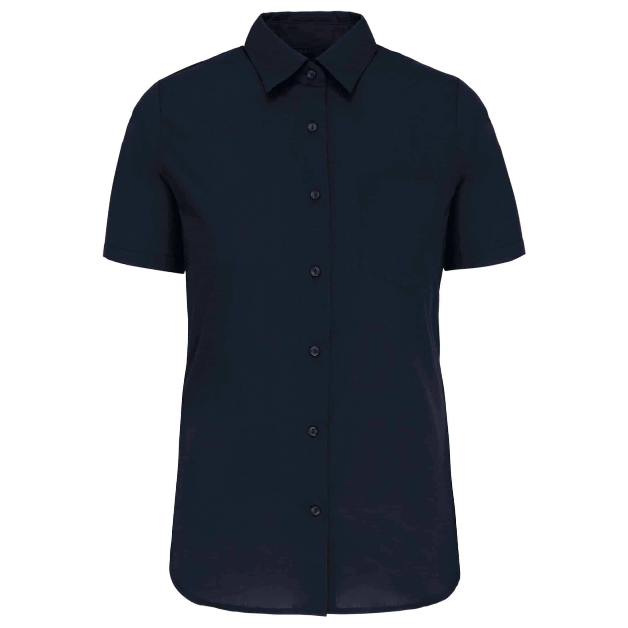 Miniature 14 pour Chemise popeline manches courtes femme