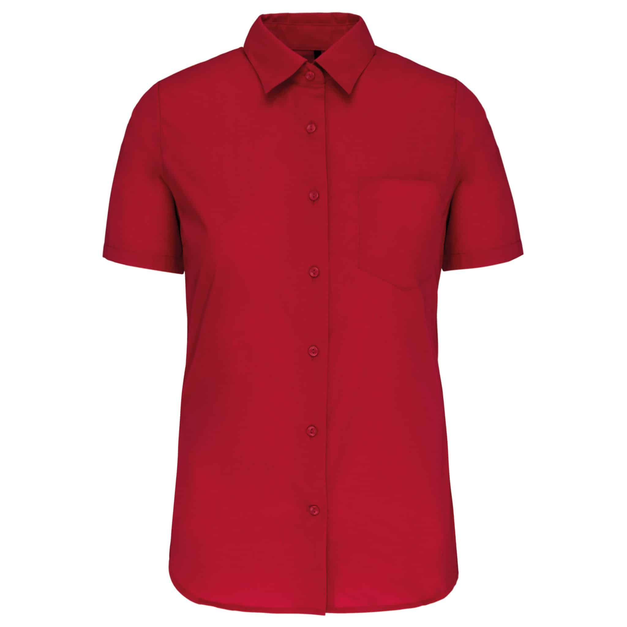 Miniature 12 pour Chemise popeline manches courtes femme