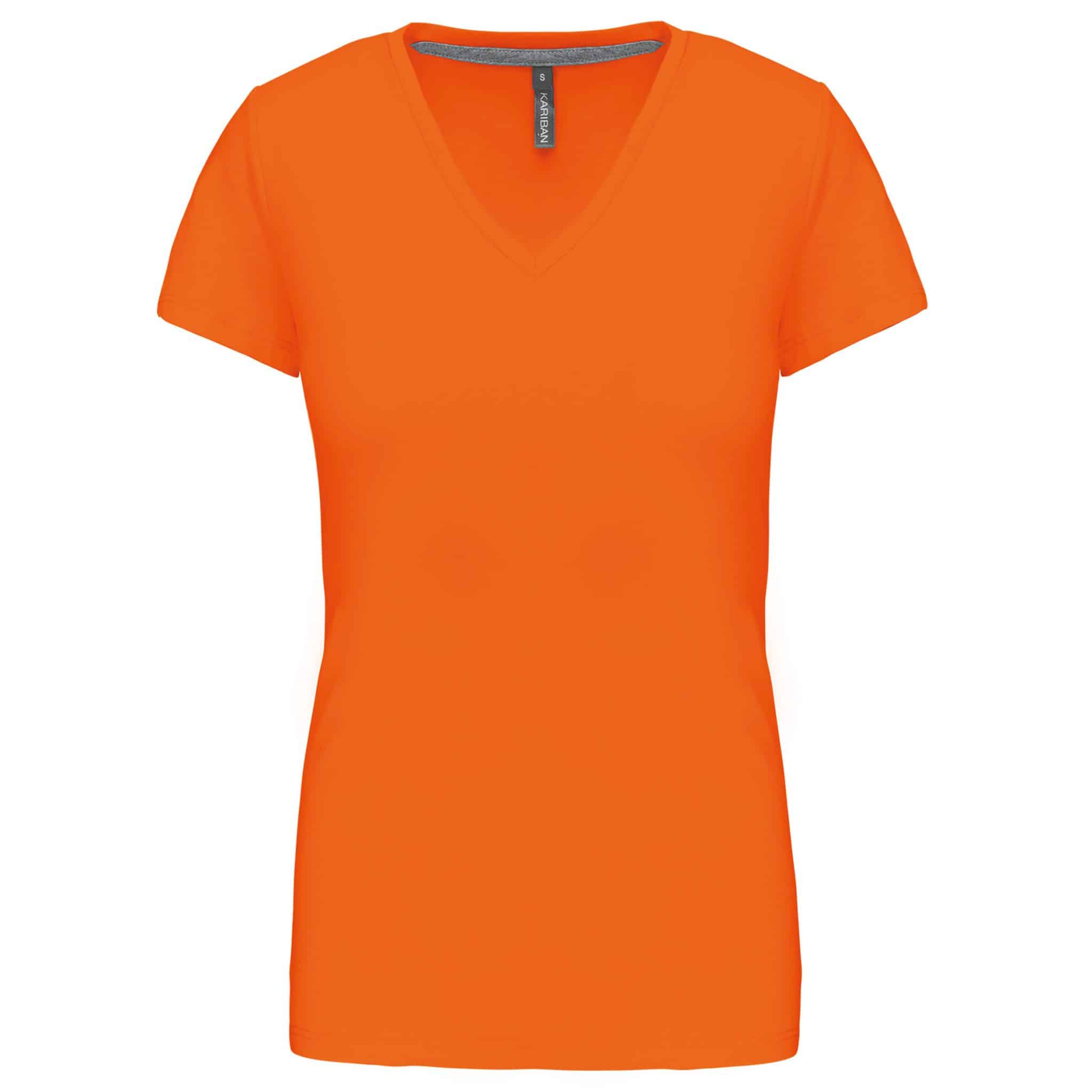 Miniature 20 pour T-shirt col V manches courtes femme