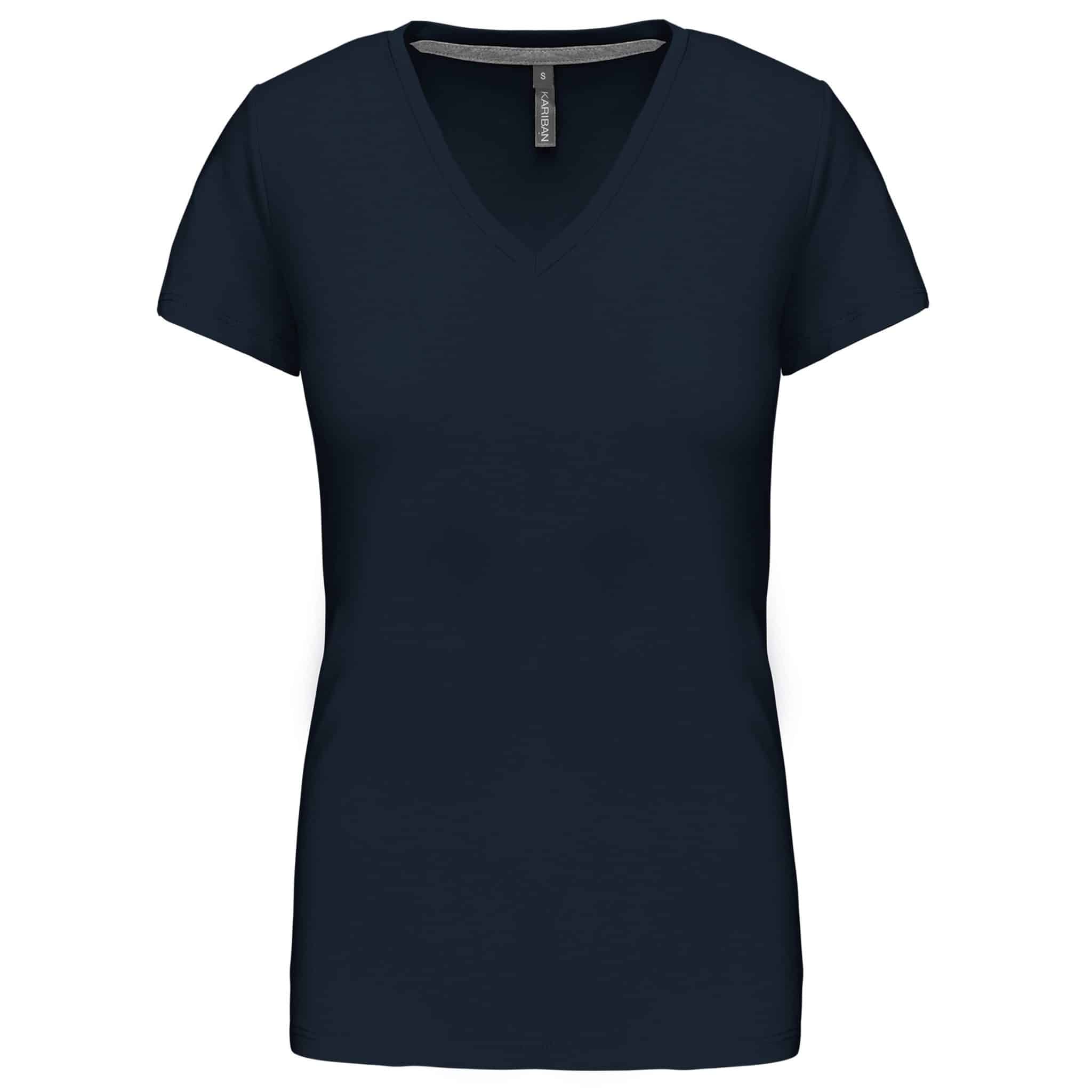 Miniature 19 pour T-shirt col V manches courtes femme