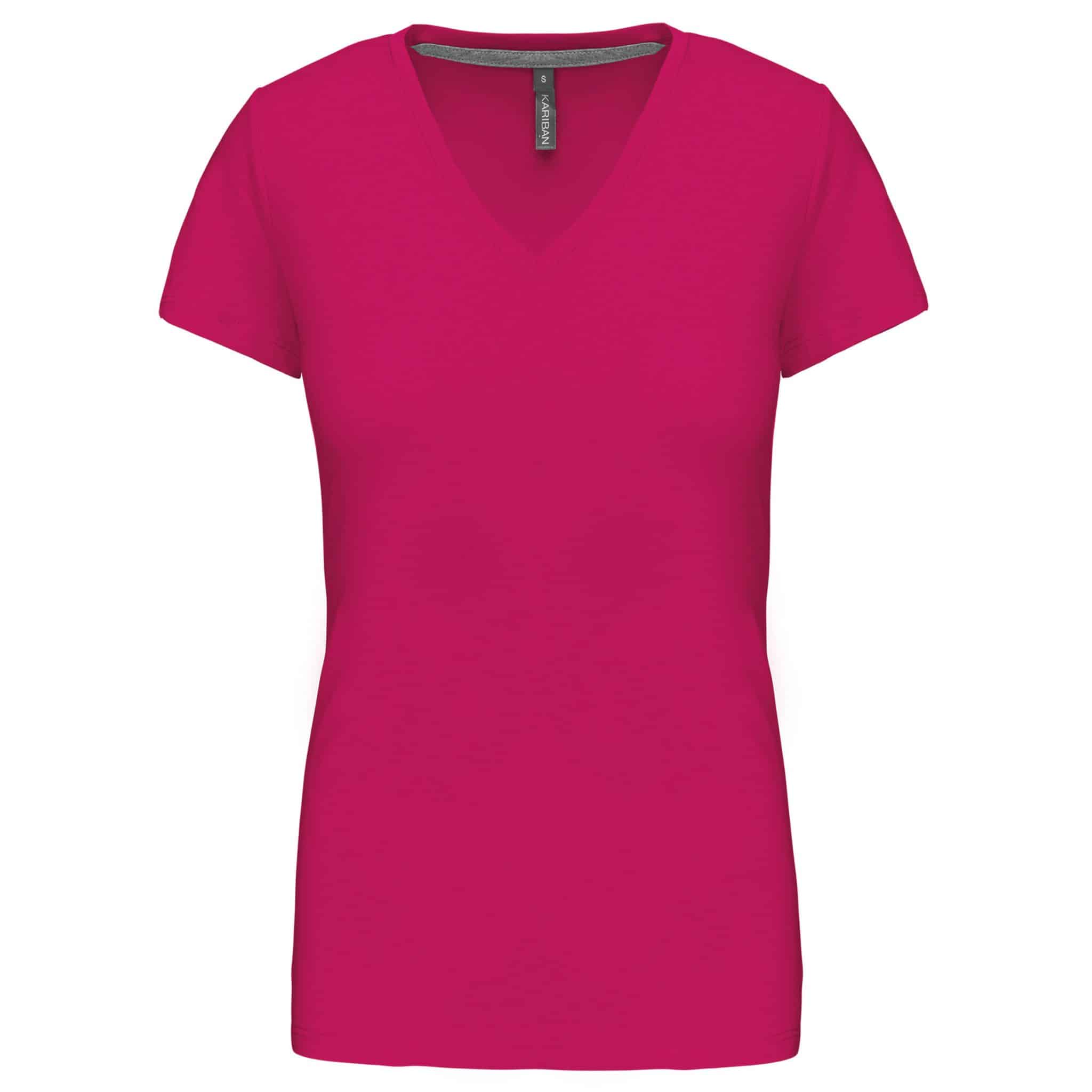 Miniature 14 pour T-shirt col V manches courtes femme