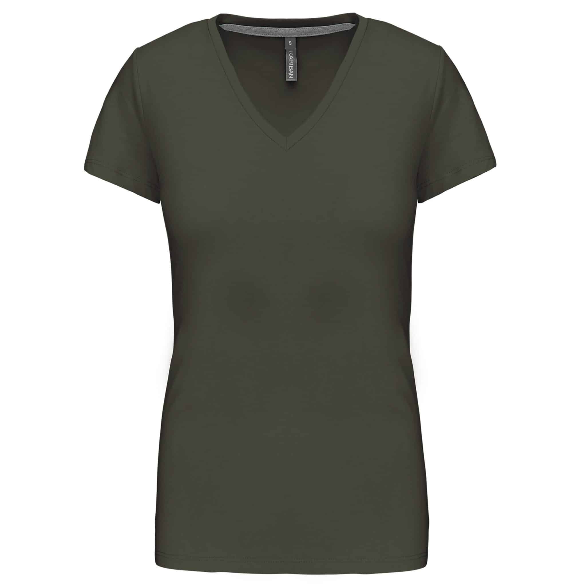 Miniature 12 pour T-shirt col V manches courtes femme