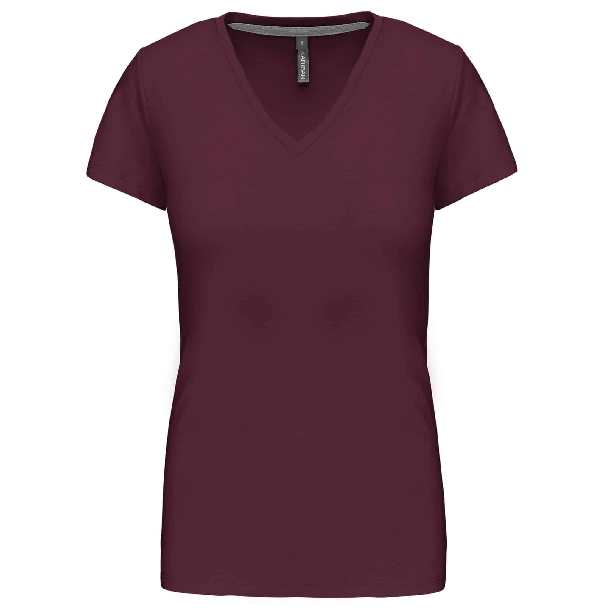 Miniature 27 pour T-shirt col V manches courtes femme