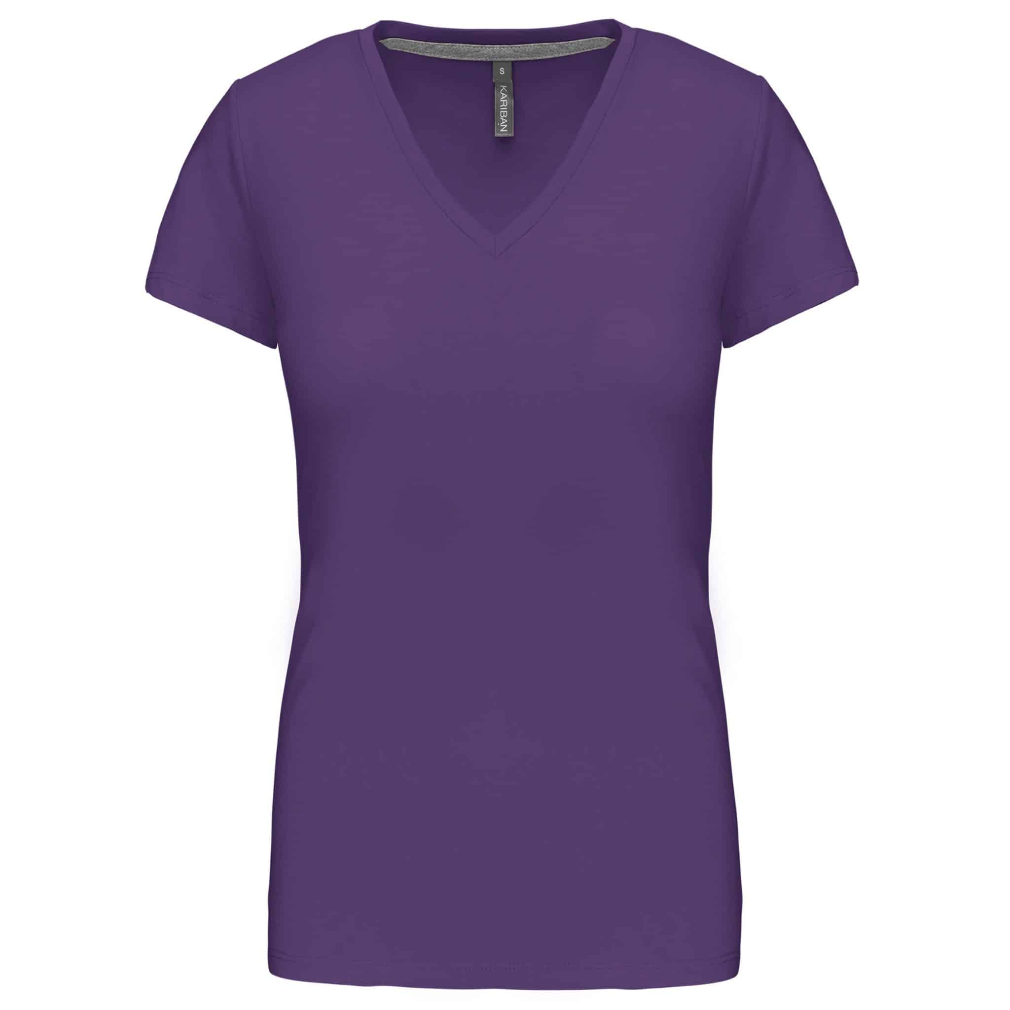 Miniature 22 pour T-shirt col V manches courtes femme
