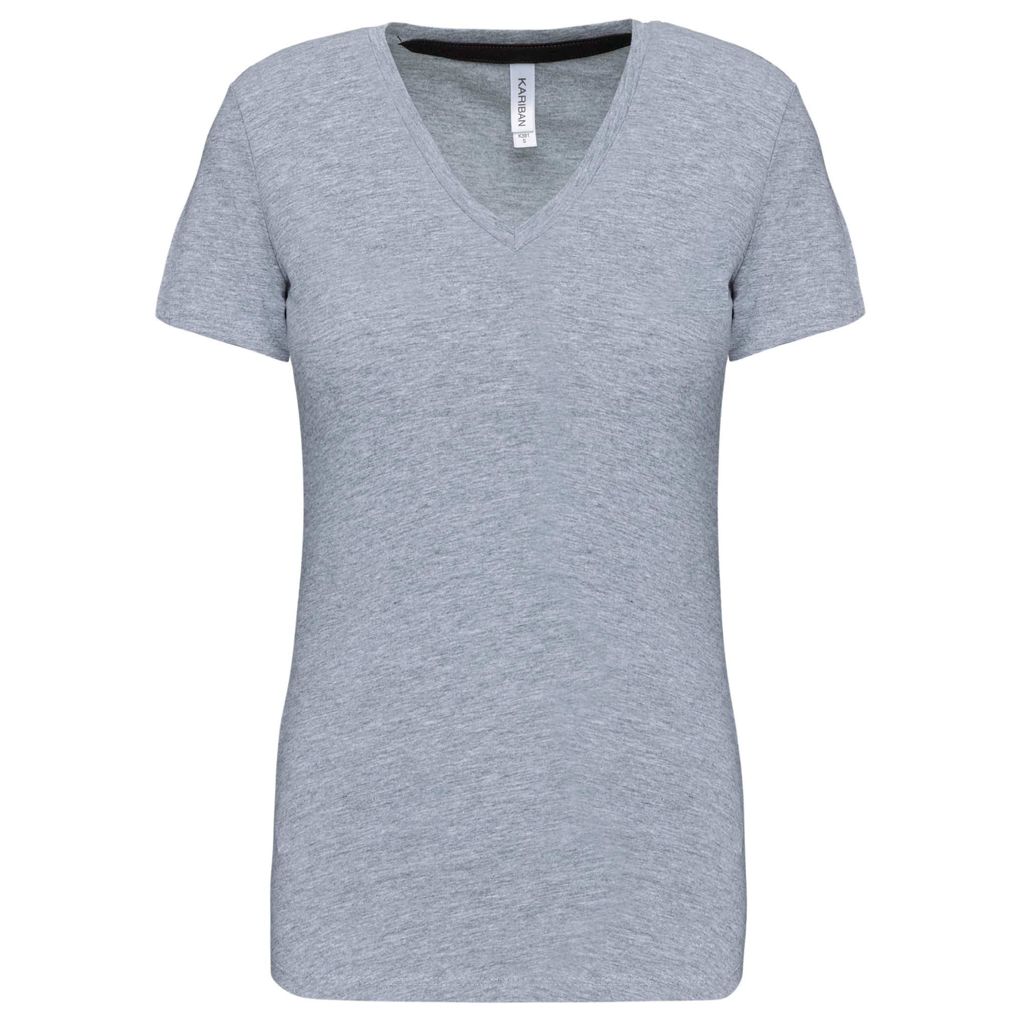 Miniature 21 pour T-shirt col V manches courtes femme
