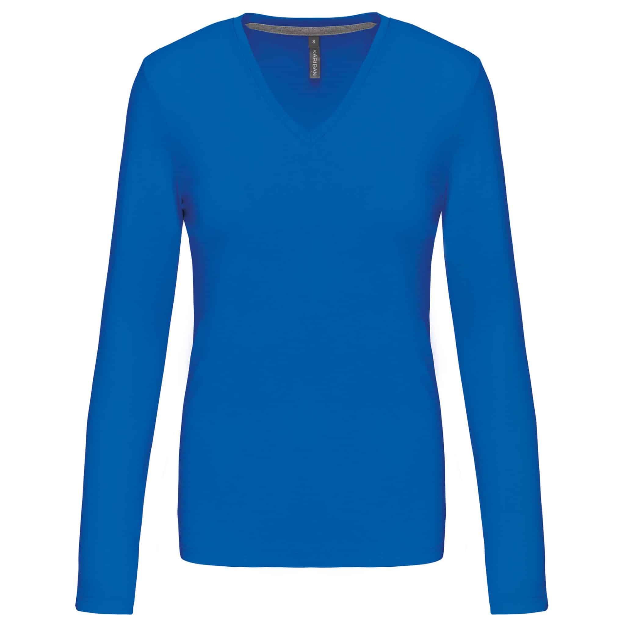 Miniature 16 pour T-shirt col V manches longues femme