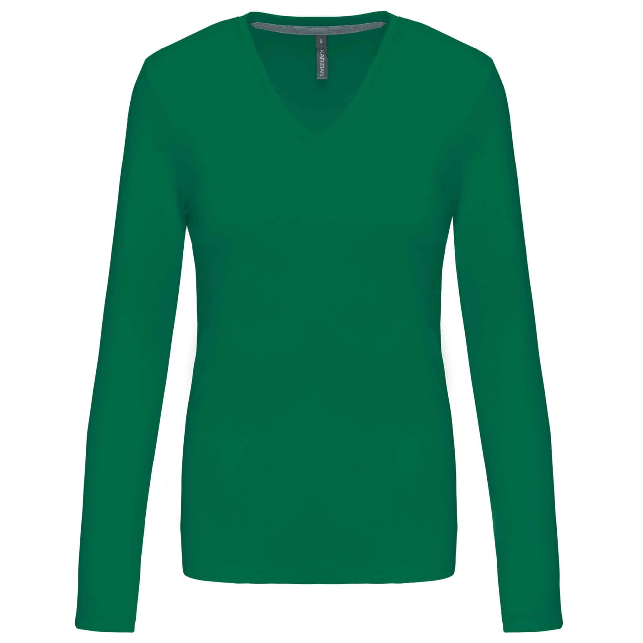 Miniature 15 pour T-shirt col V manches longues femme