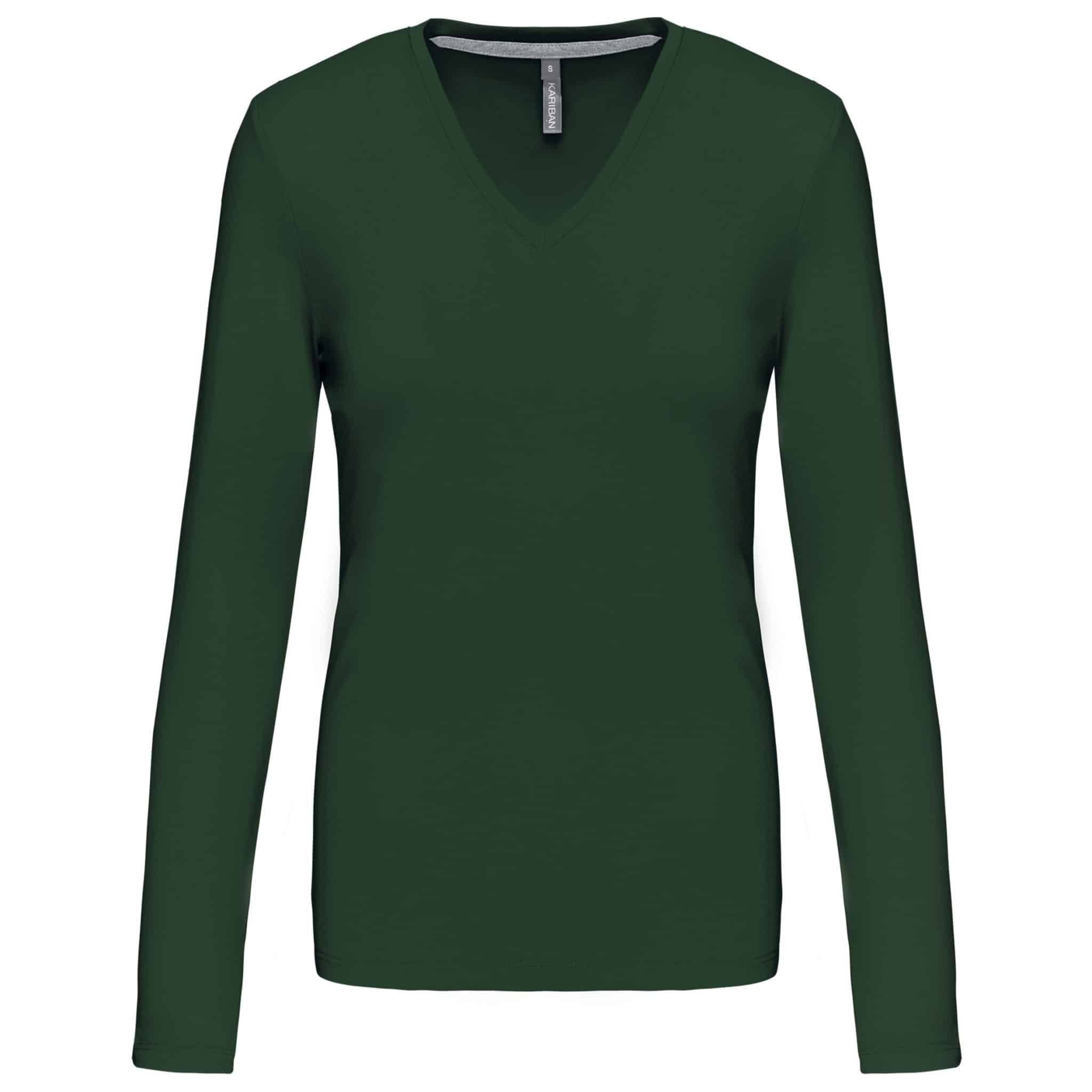 Miniature 13 pour T-shirt col V manches longues femme