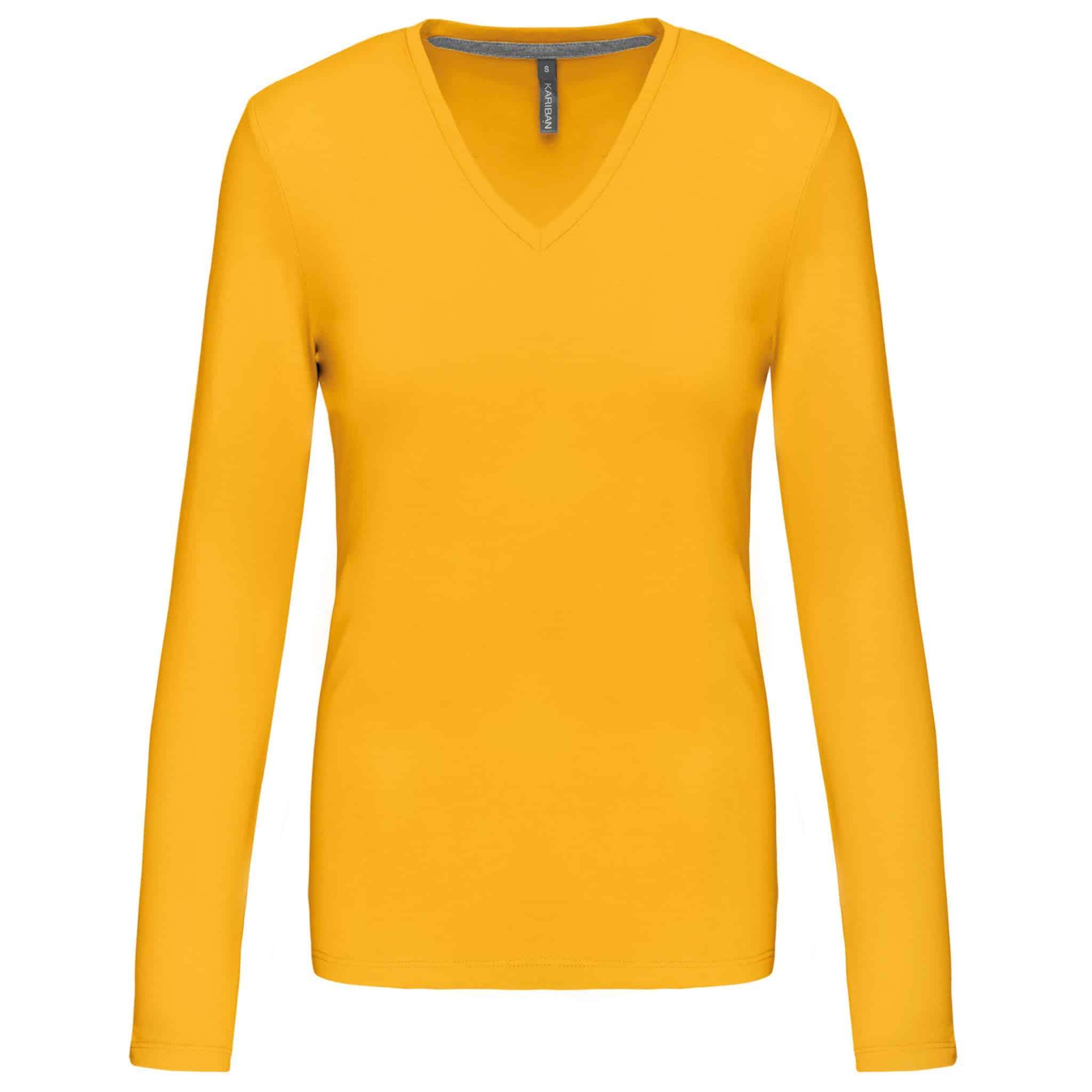 Miniature 28 pour T-shirt col V manches longues femme