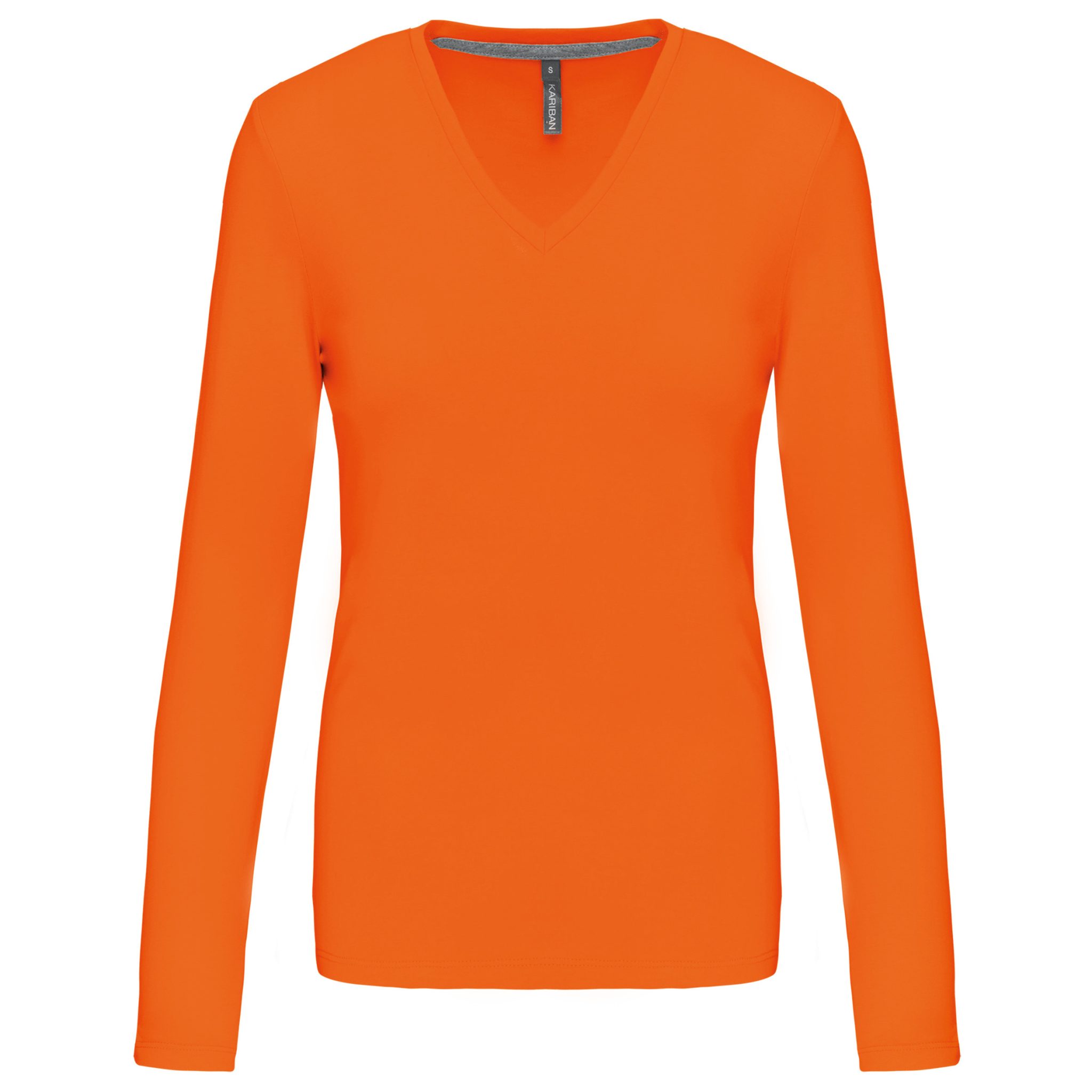 Miniature 20 pour T-shirt col V manches longues femme