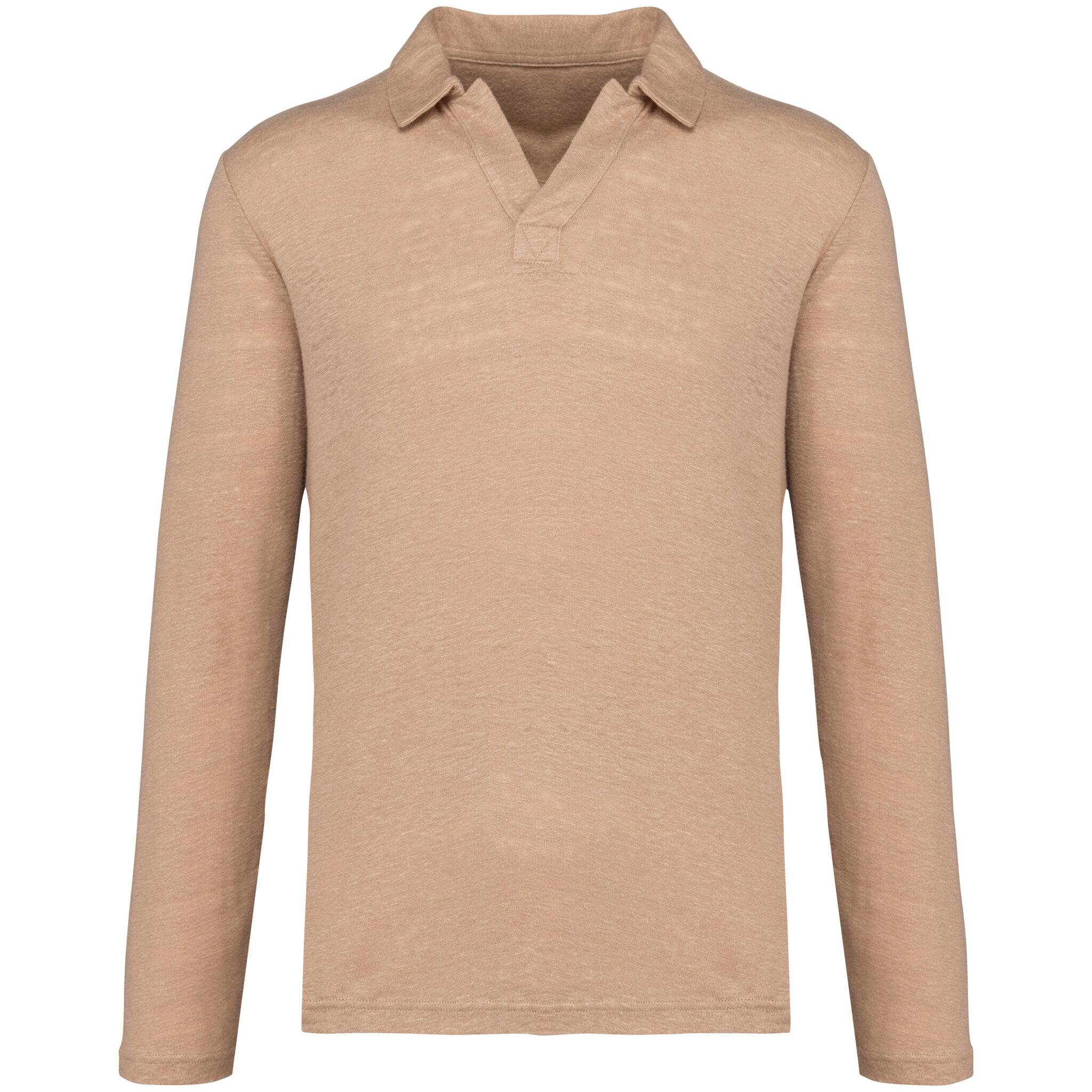 Miniature 4 pour Polo manches longues en lin homme