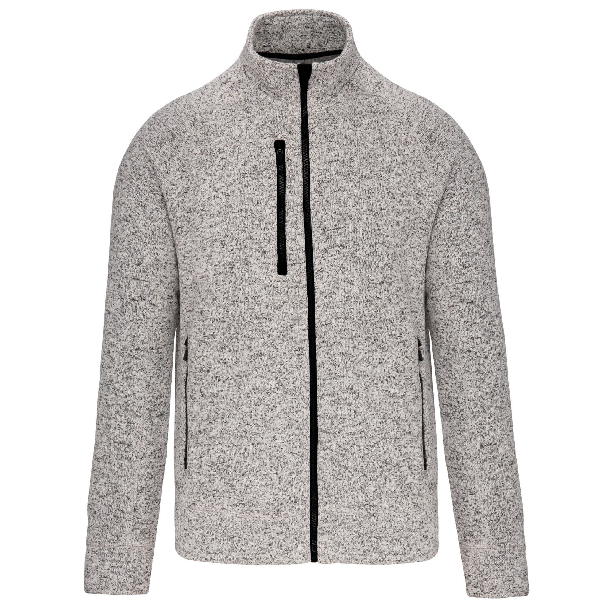 Miniature 12 pour Veste zippée chinée homme