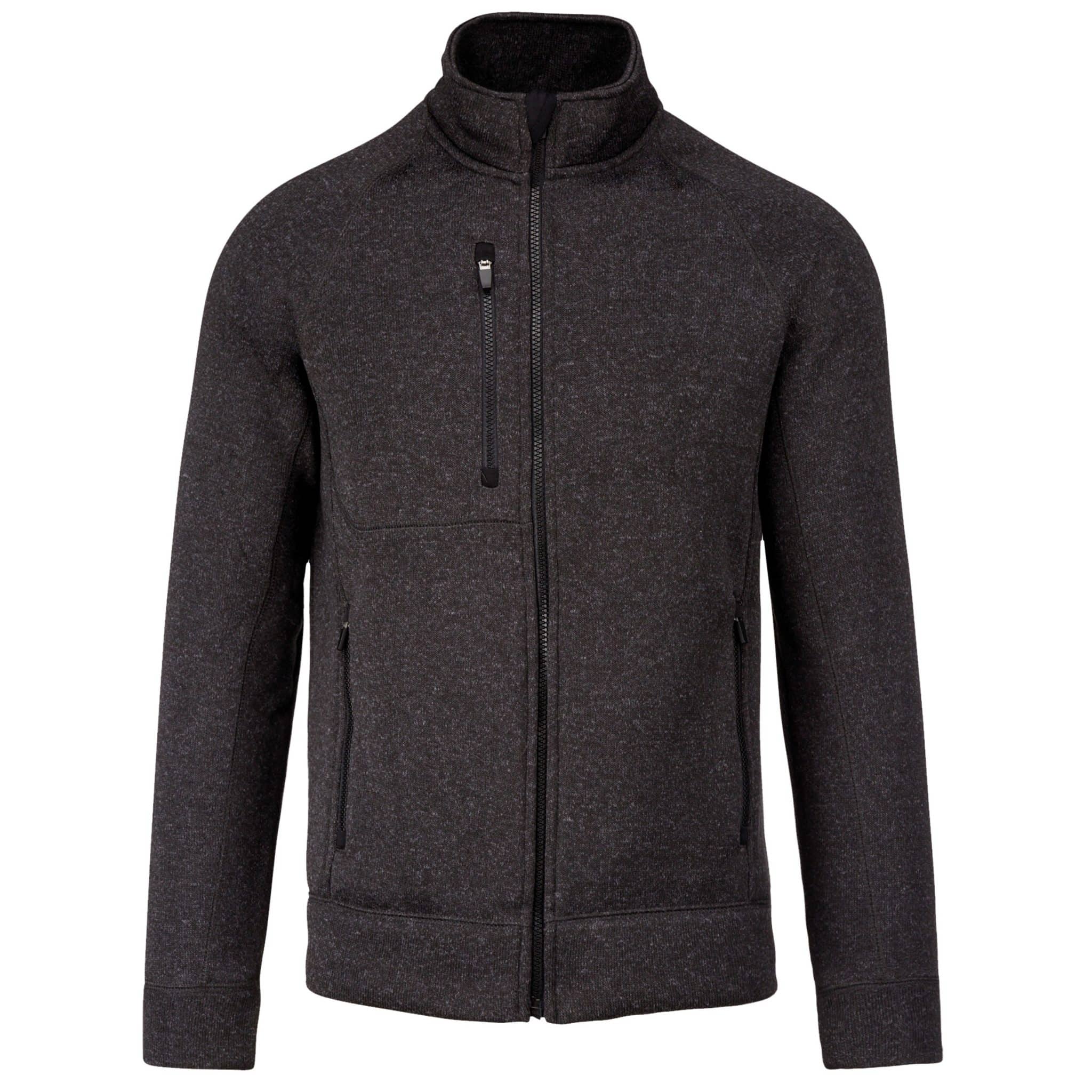 Miniature 10 pour Veste zippée chinée homme