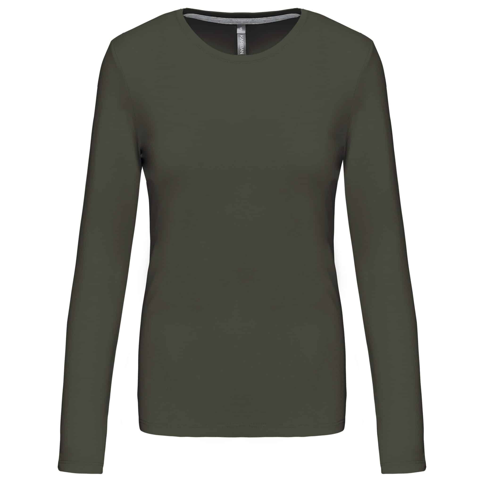 Miniature 12 pour T-shirt col rond manches longues femme