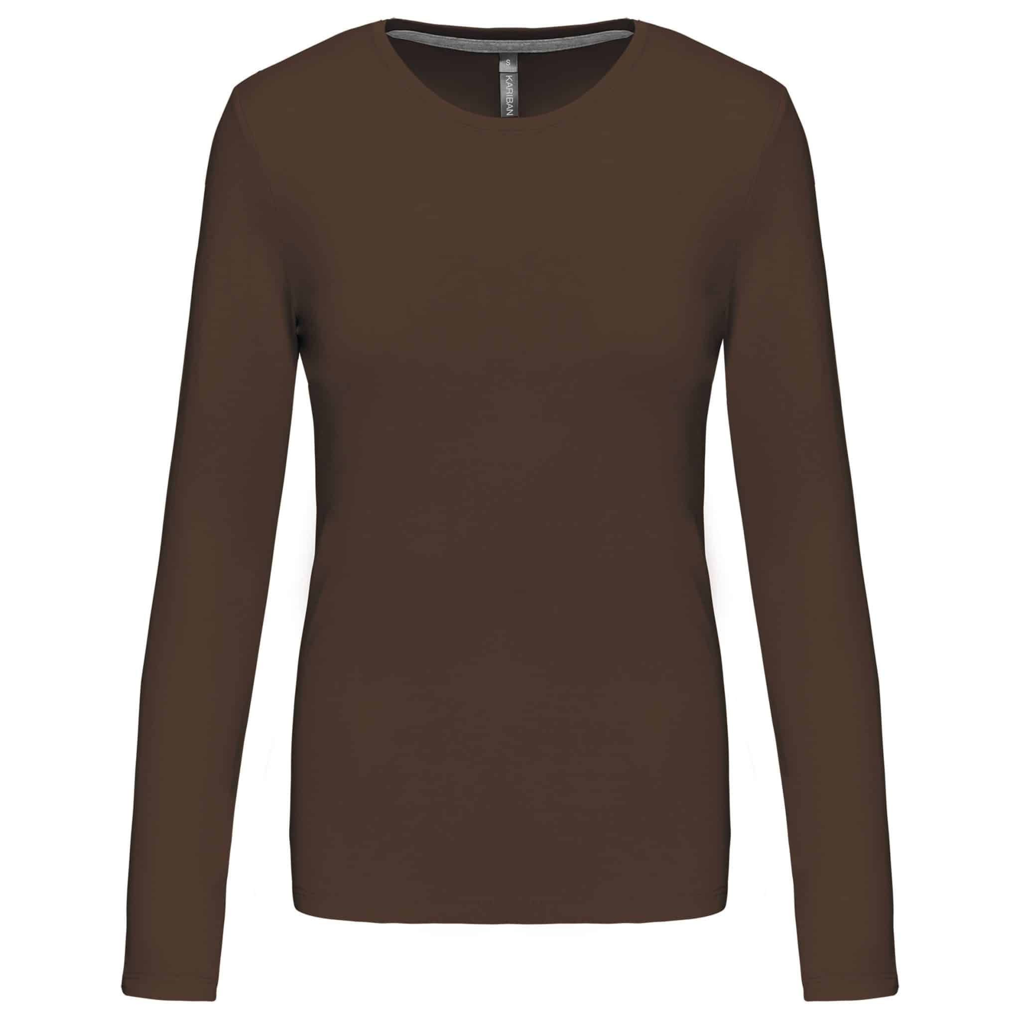 Miniature 10 pour T-shirt col rond manches longues femme