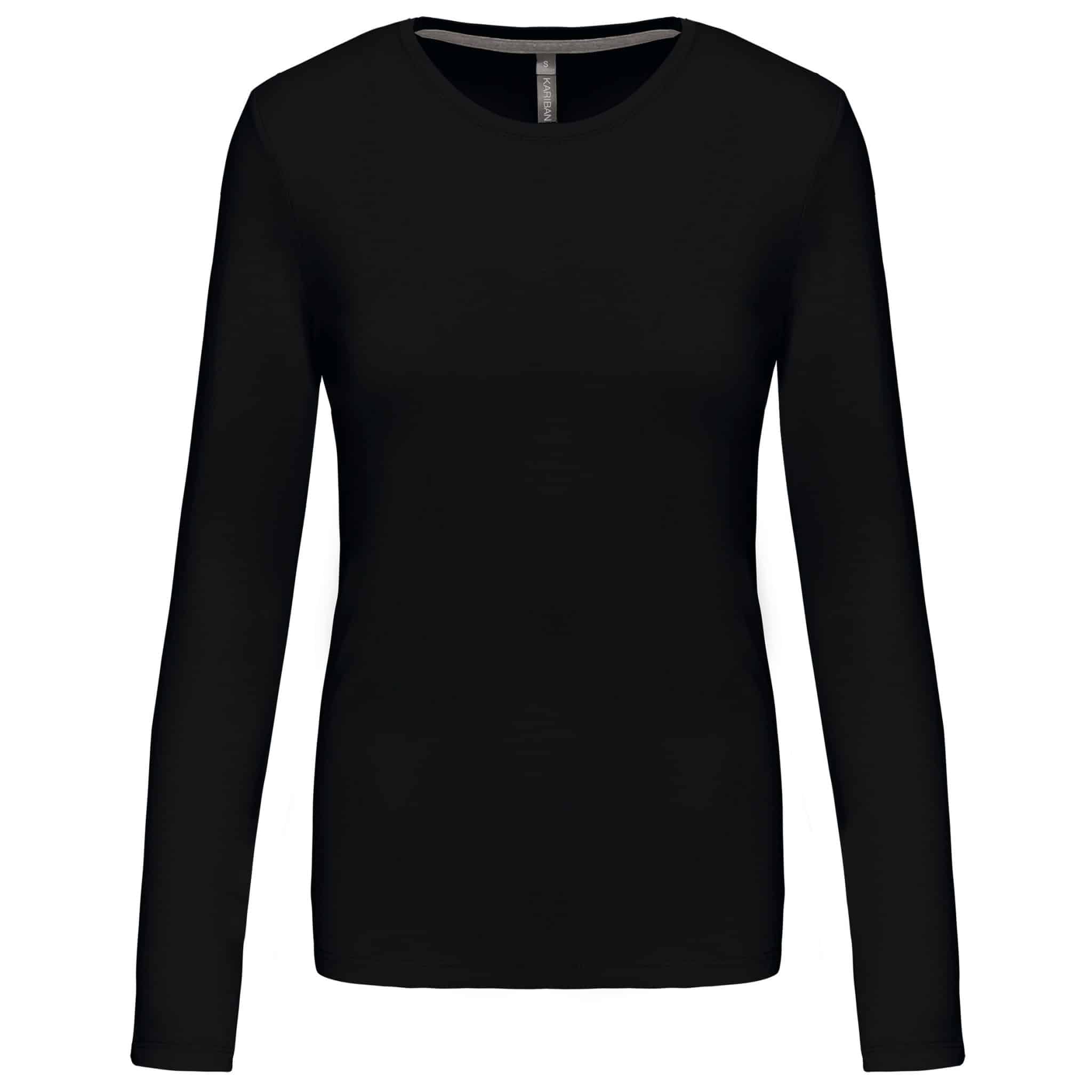 Miniature 9 pour T-shirt col rond manches longues femme
