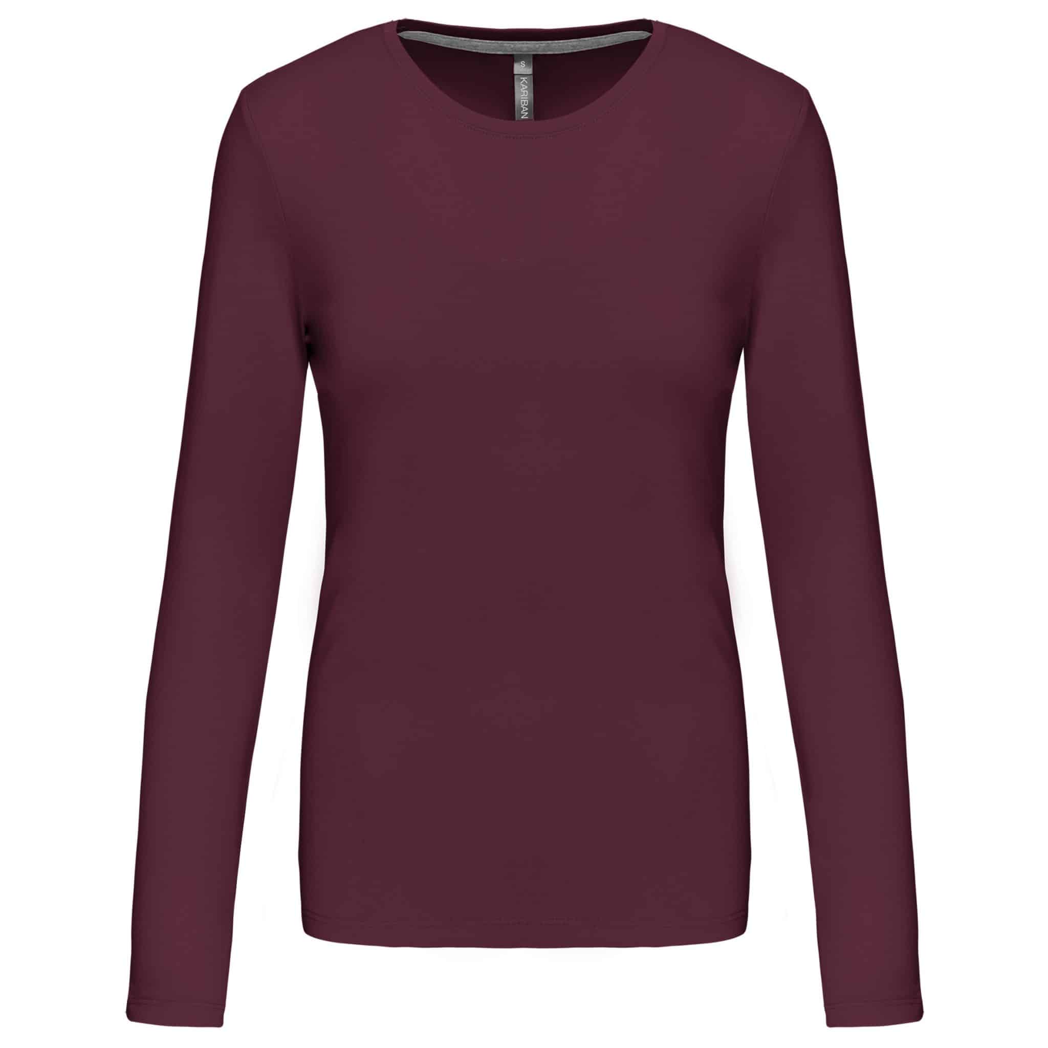 Miniature 27 pour T-shirt col rond manches longues femme