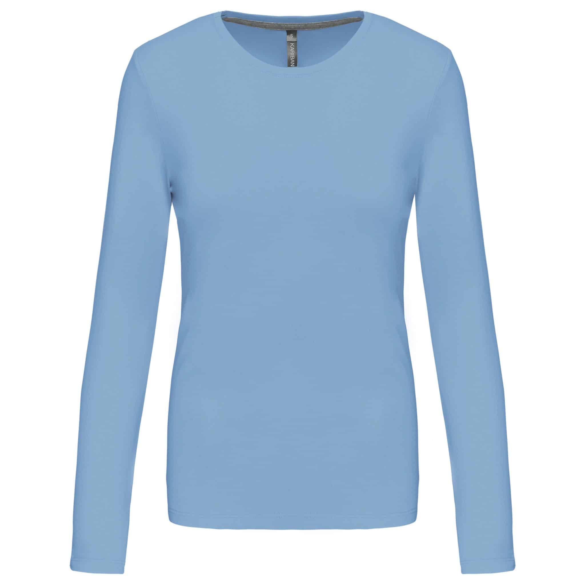 Miniature 24 pour T-shirt col rond manches longues femme