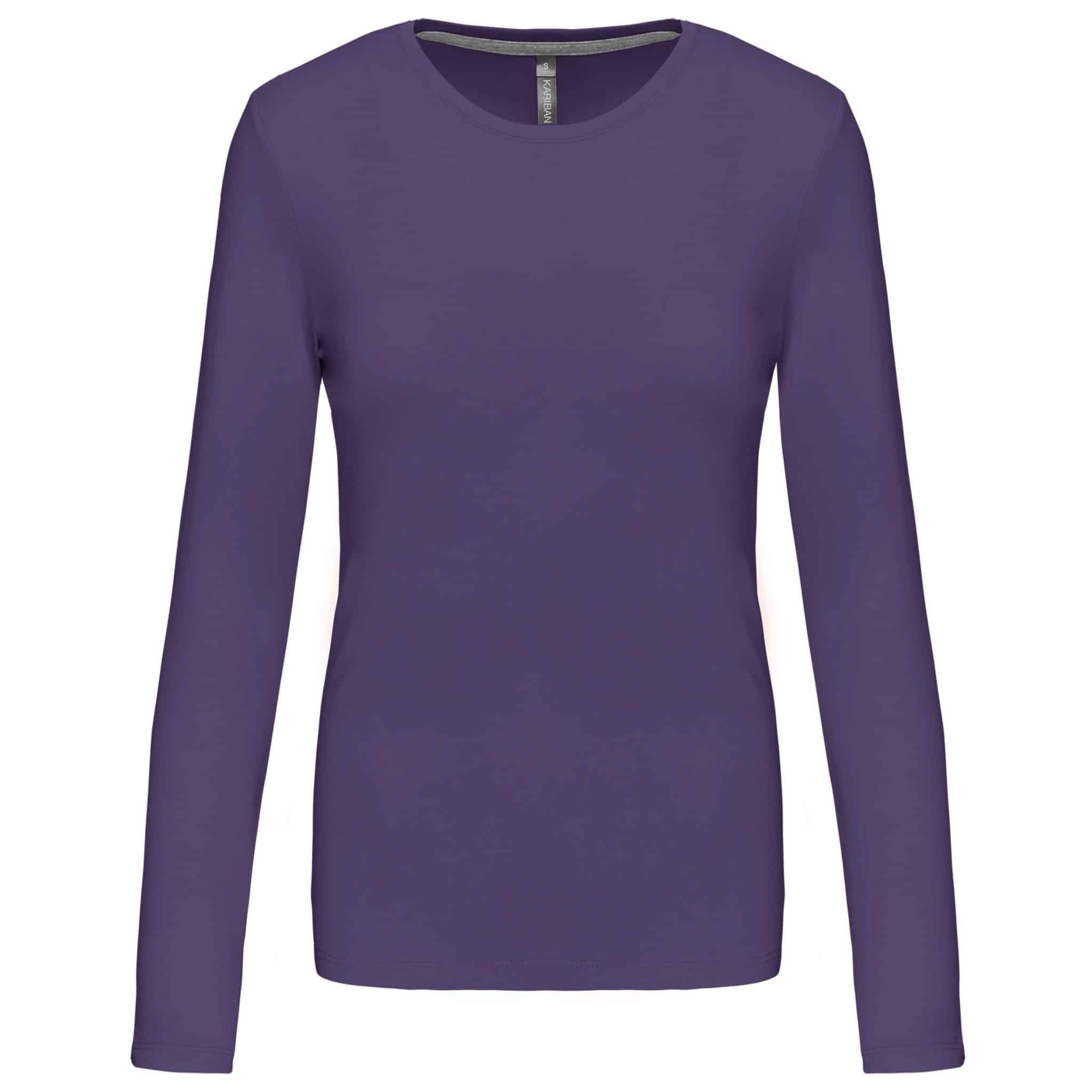 Miniature 22 pour T-shirt col rond manches longues femme