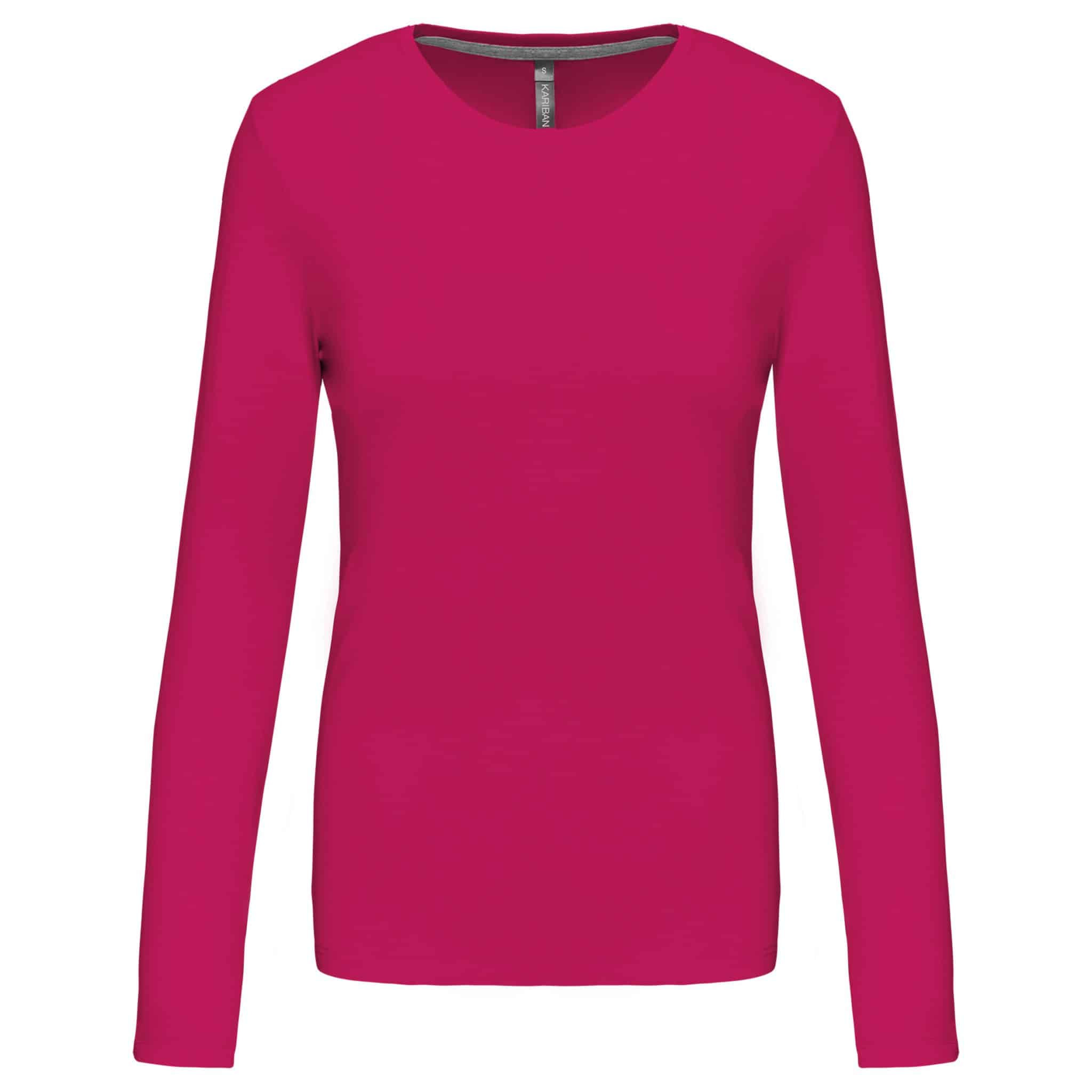 Miniature 14 pour T-shirt col rond manches longues femme