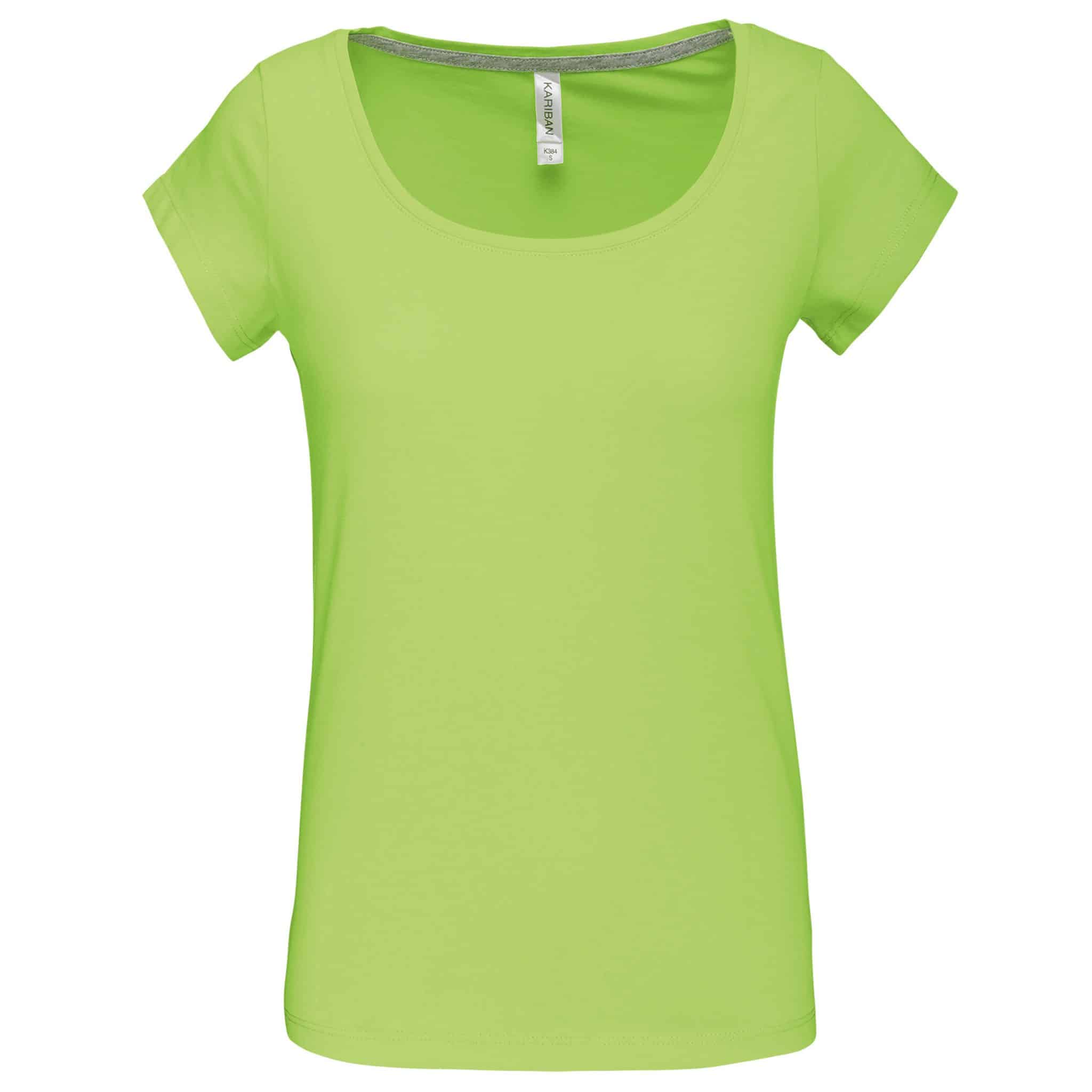 Miniature 9 pour T-shirt col bateau manches courtes femme