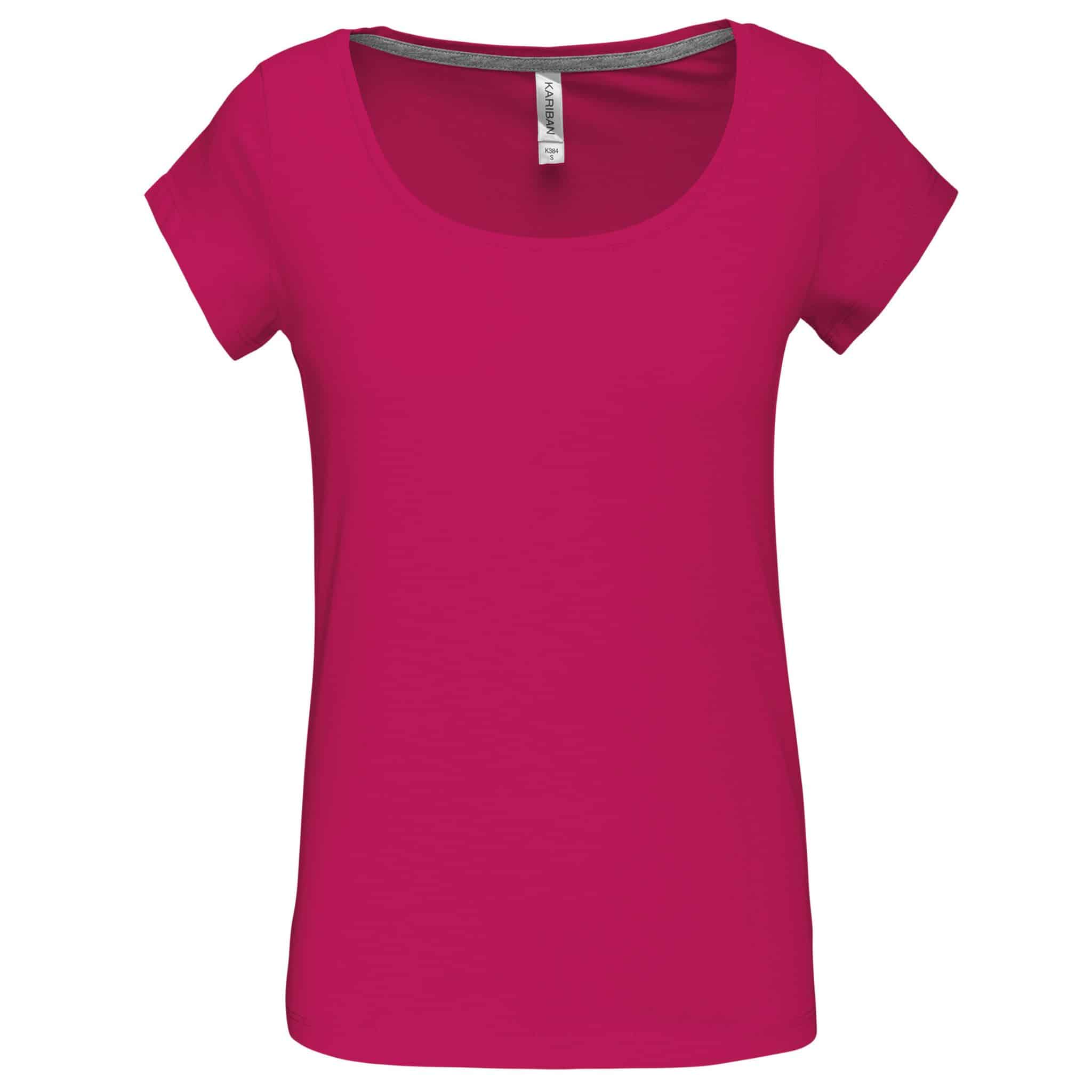 Miniature 8 pour T-shirt col bateau manches courtes femme