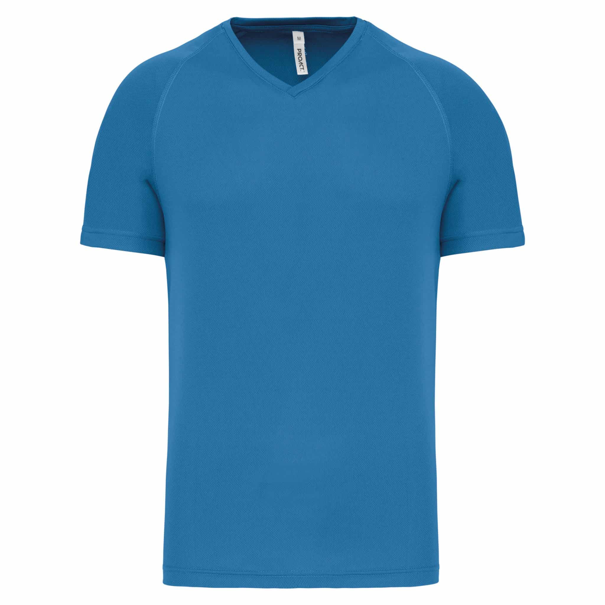 Miniature 8 pour T-shirt de sport manches courtes col v homme