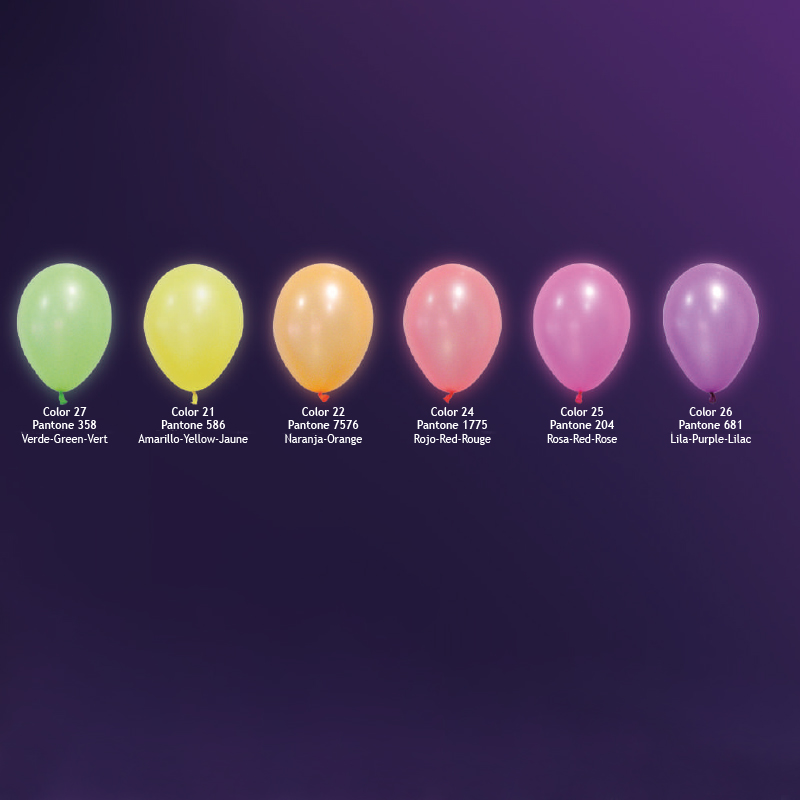 Miniature 2 pour Ballons de baudruche néon 25 cm personnalisés