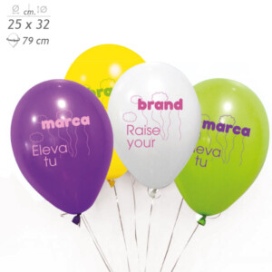 Visuel Ballons de baudruche pastel 25 cm personnalisés