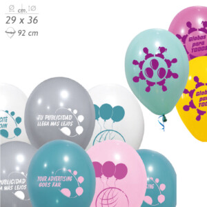 Visuel Ballons de baudruche pastel 29 cm personnalisés