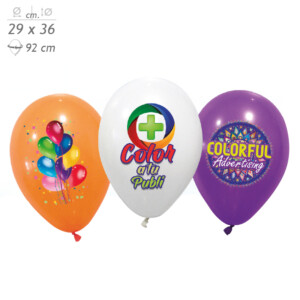 Visuel Ballons de baudruche logo CMJN 29 cm personnalisés