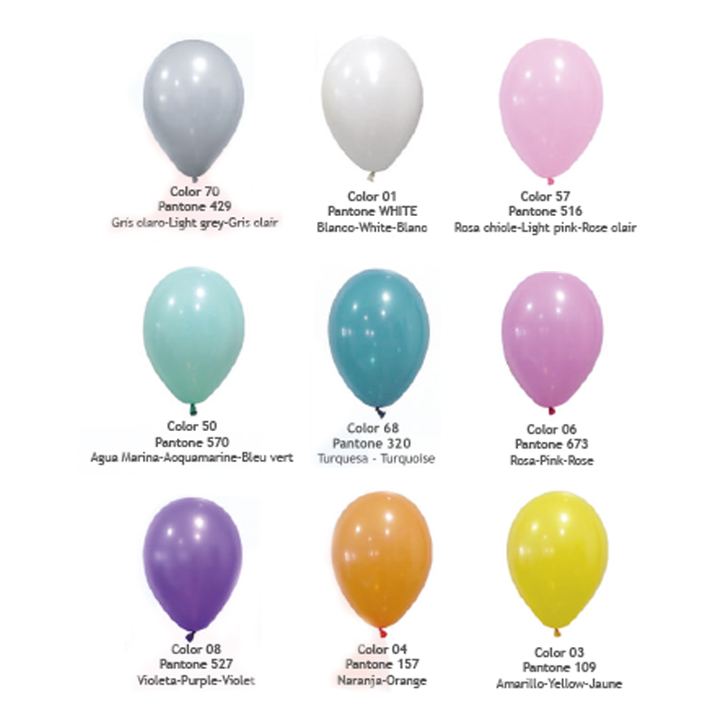Miniature 2 pour Ballons de baudruche logo CMJN 29 cm personnalisés