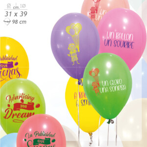 Visuel Ballons de baudruche pastel 31 cm personnalisés