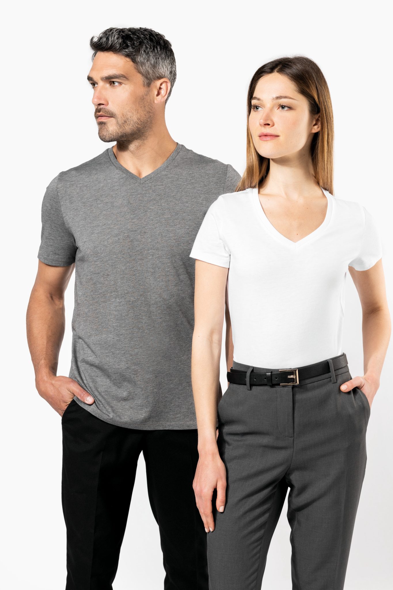 Miniature 6 pour T-shirt Supima® col V manches courtes homme