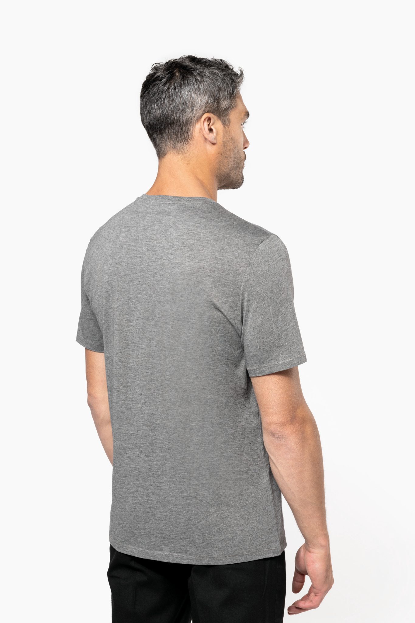 Miniature 2 pour T-shirt Supima® col V manches courtes homme
