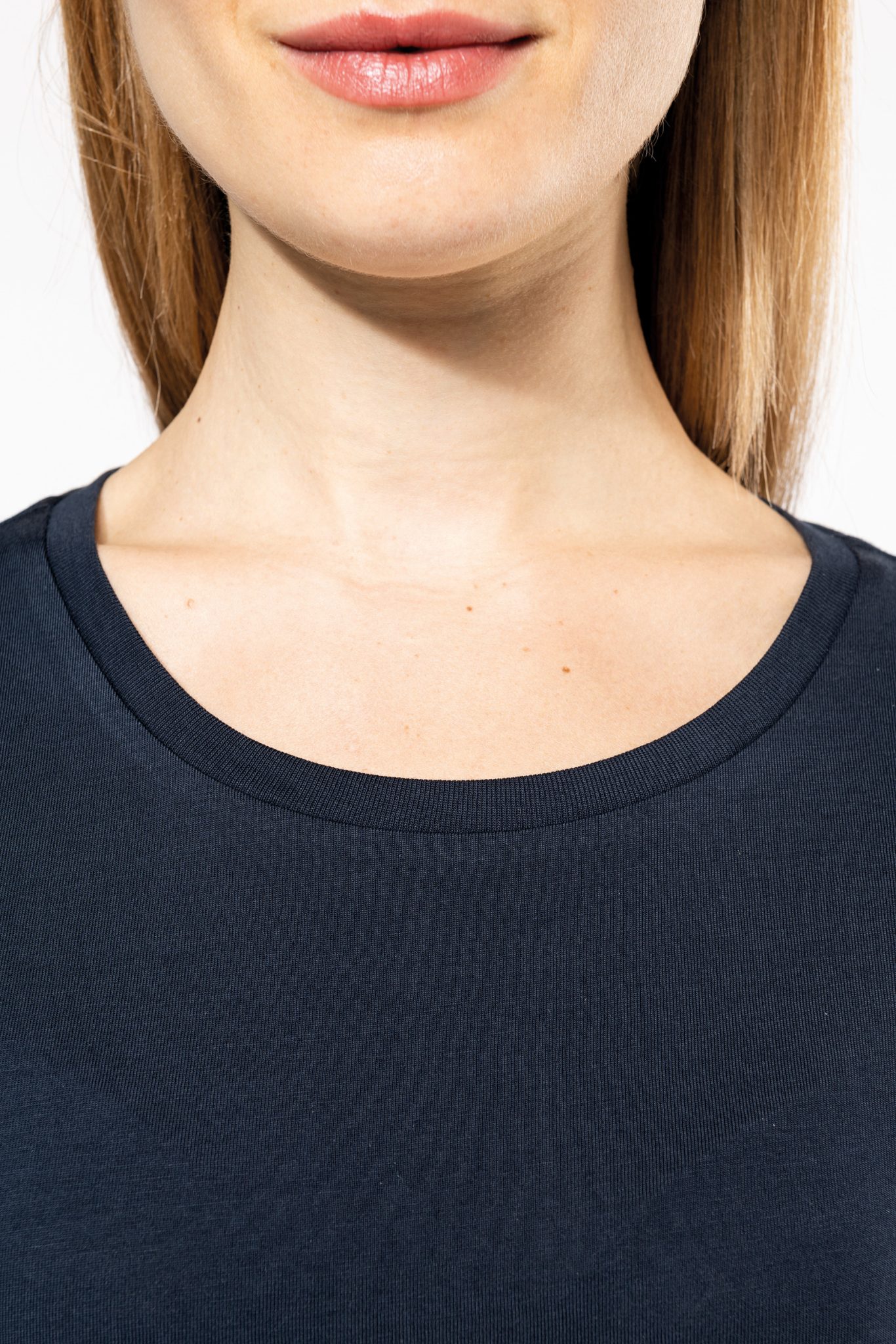 Miniature 8 pour T-shirt Supima® col rond manches courtes femme