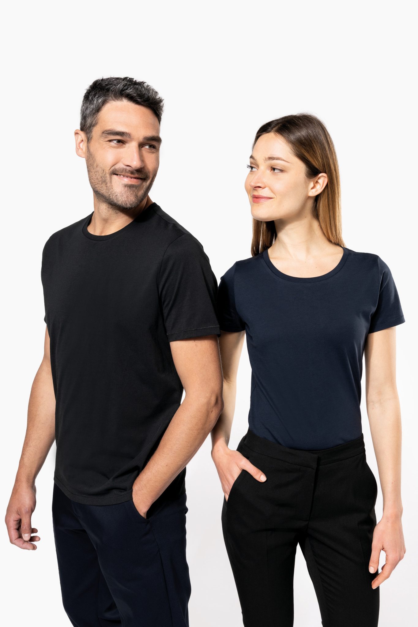 Miniature 6 pour T-shirt Supima® col rond manches courtes femme
