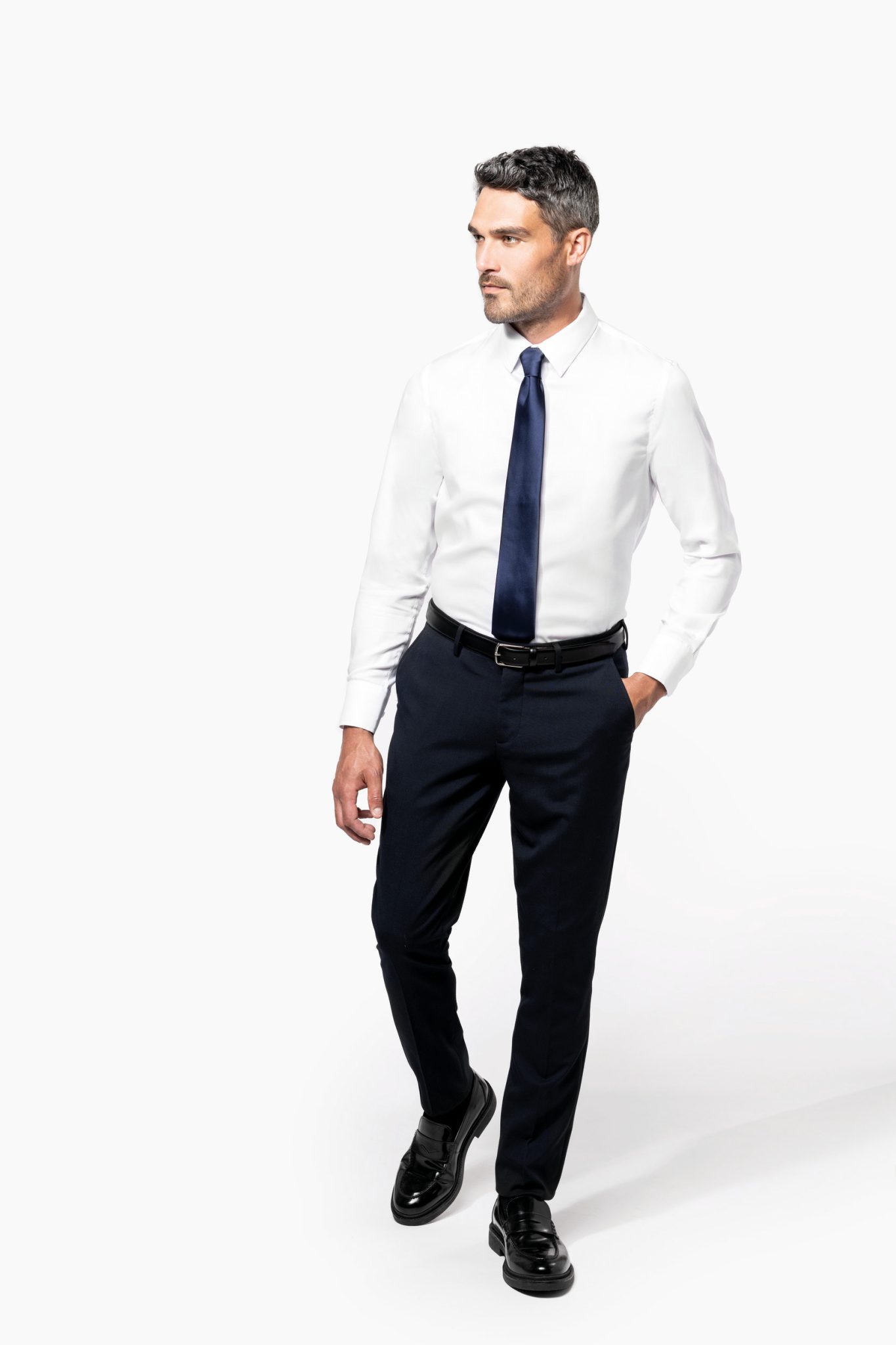 Miniature 5 pour Chemise ajustée manches longues sans repassage