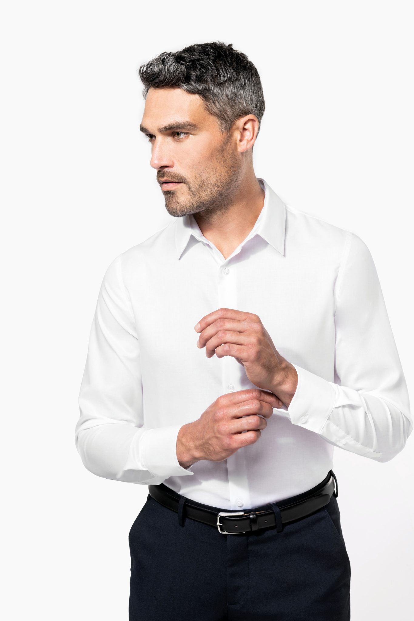 Miniature 1 pour Chemise ajustée manches longues sans repassage