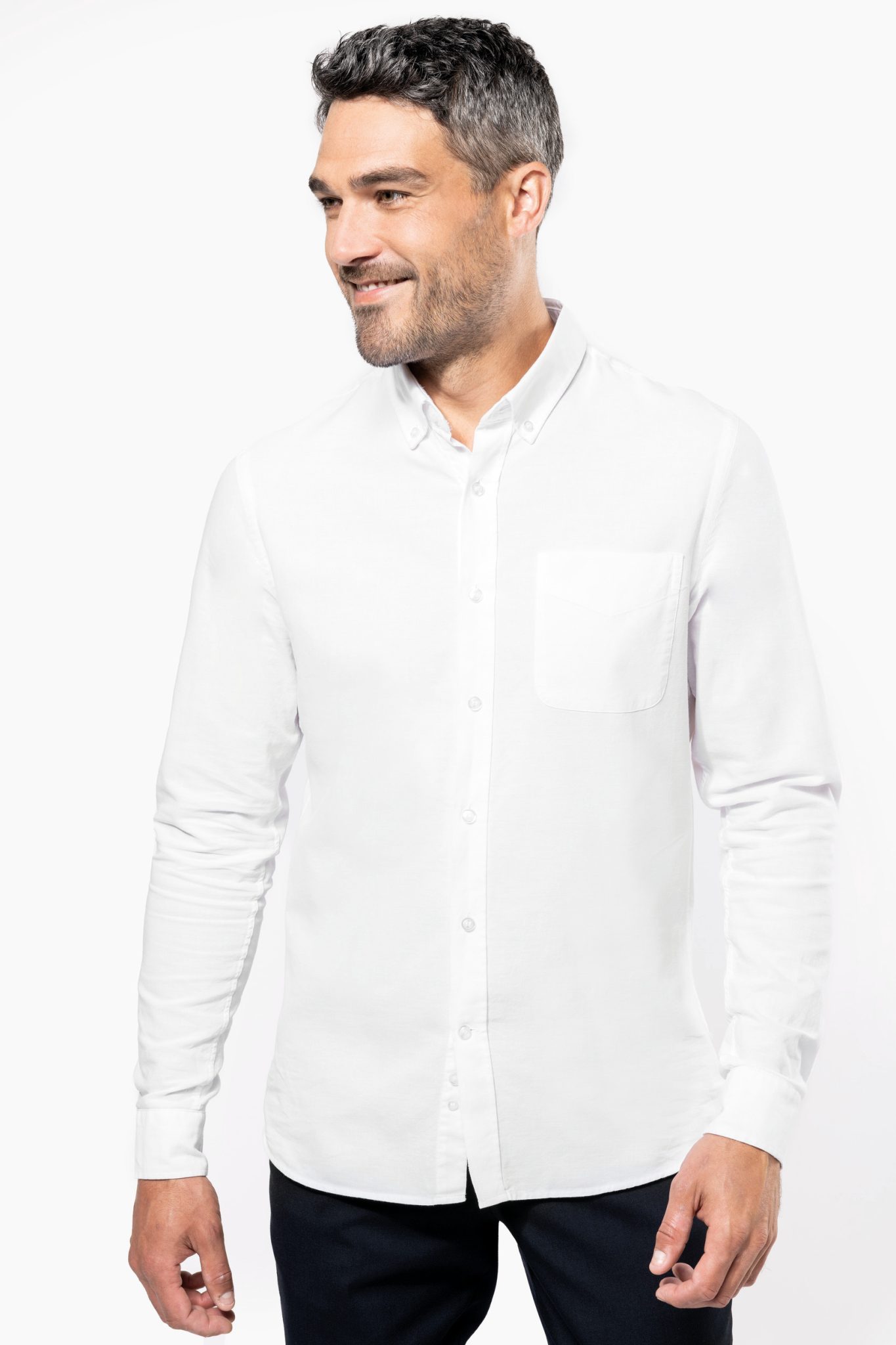 Miniature 1 pour Chemise Oxford lavée manches longues