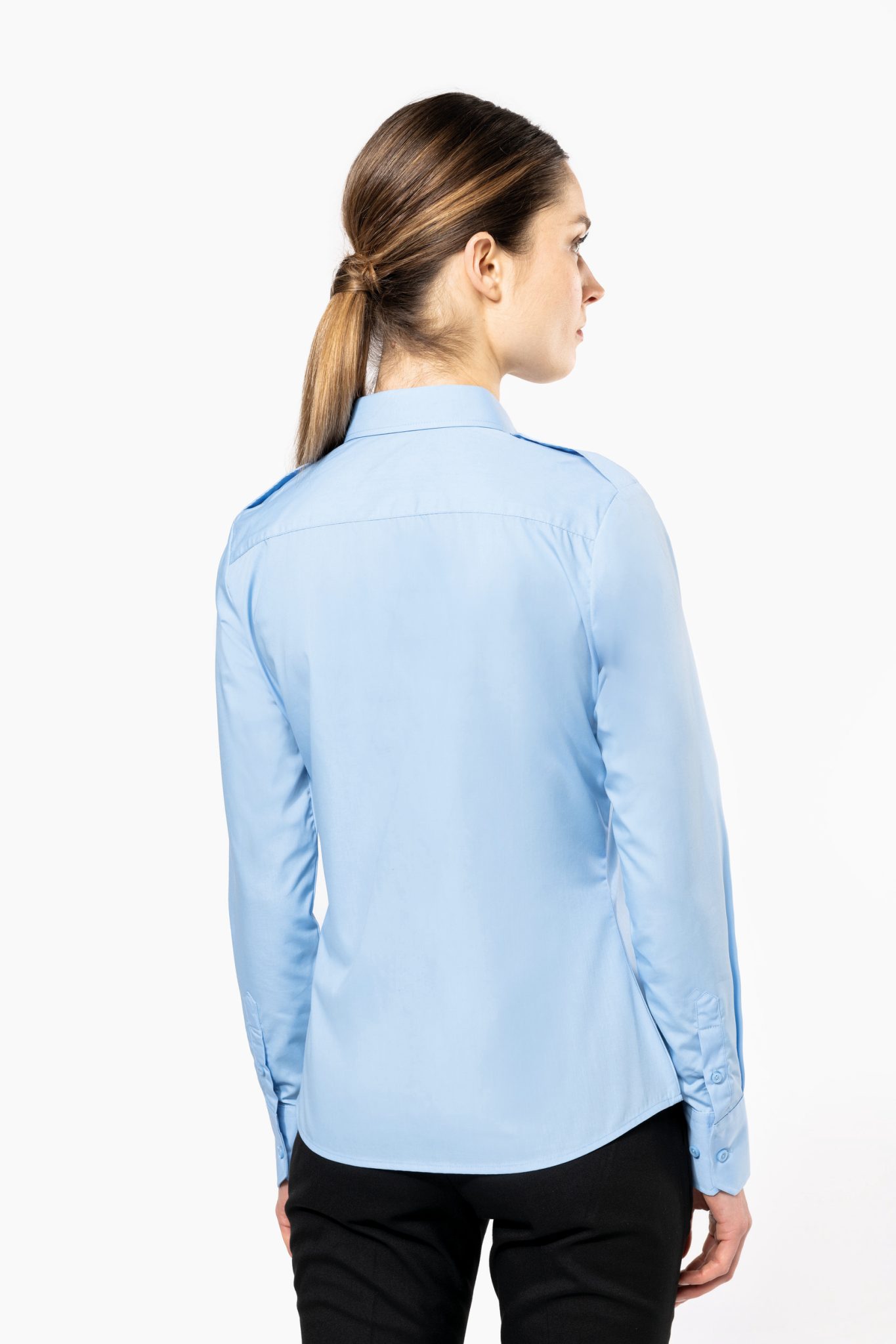 Miniature 2 pour Chemise pilote manches longues femme
