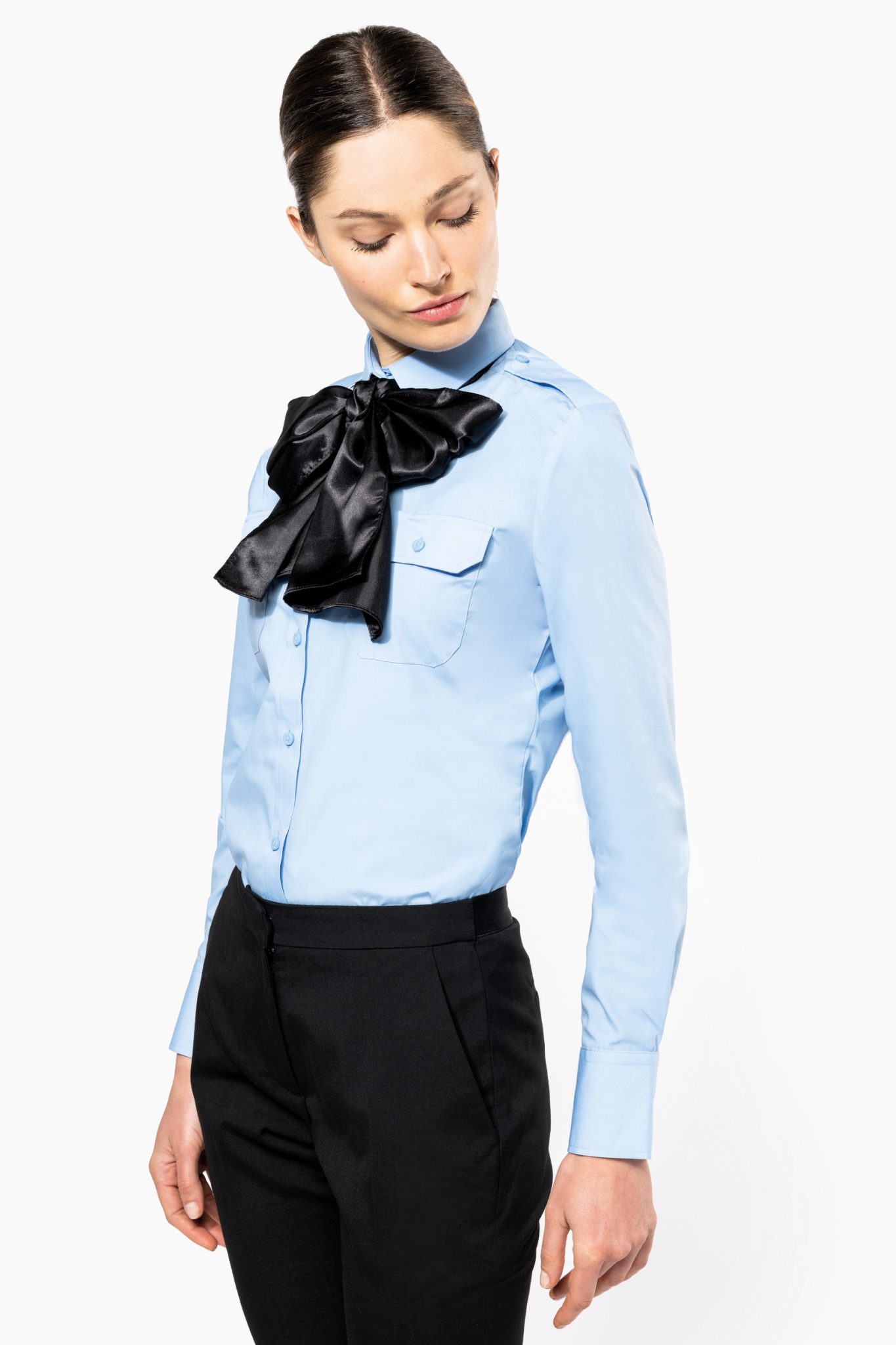 Miniature 1 pour Chemise pilote manches longues femme