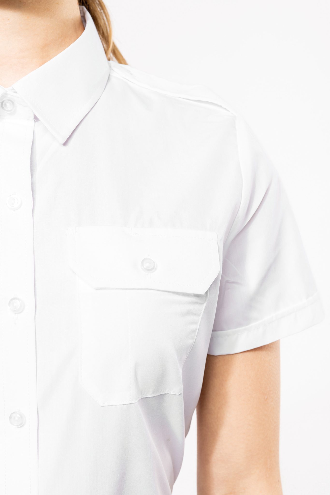 Miniature 8 pour Chemise pilote manches courtes femme