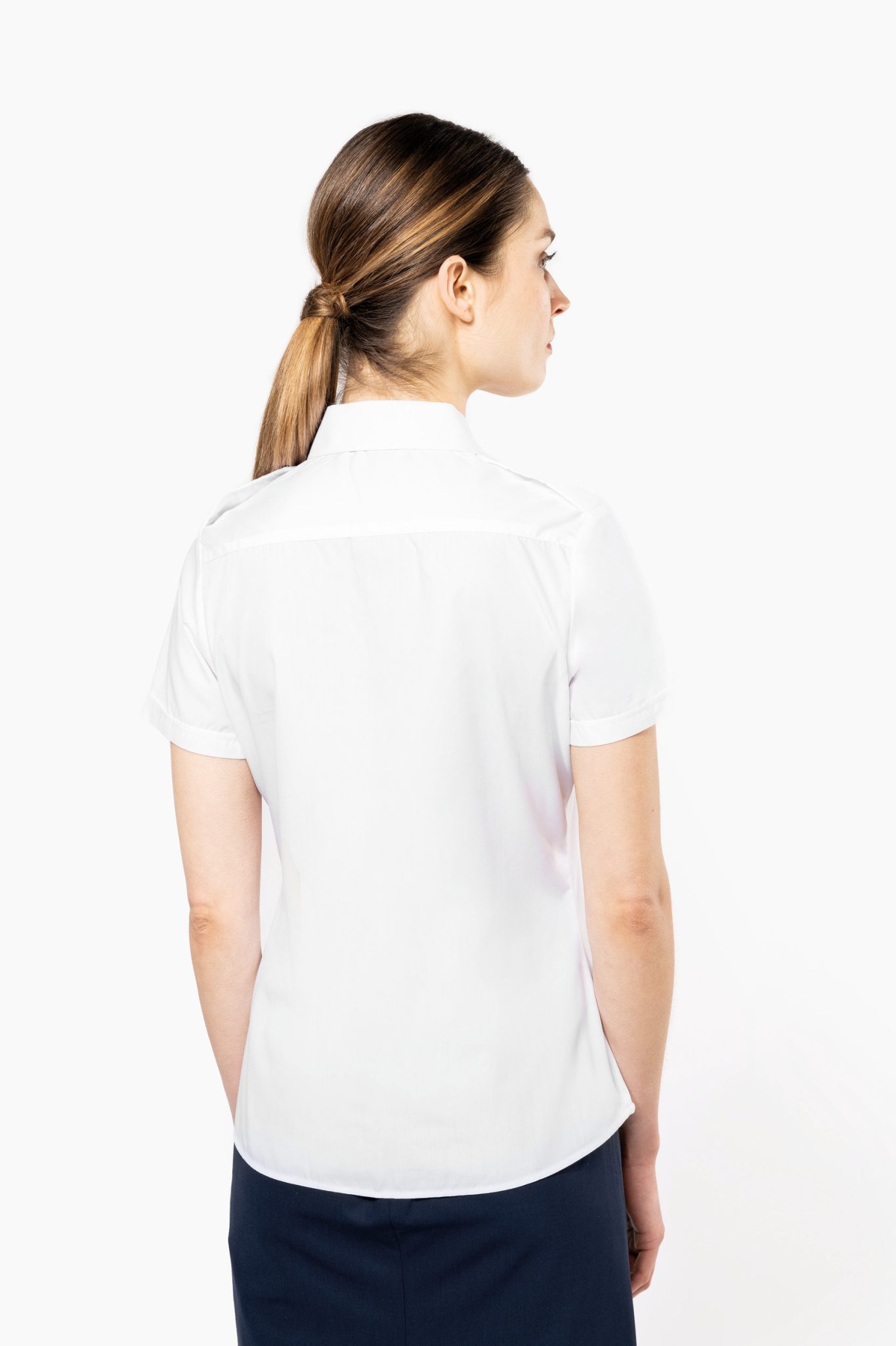 Miniature 2 pour Chemise pilote manches courtes femme