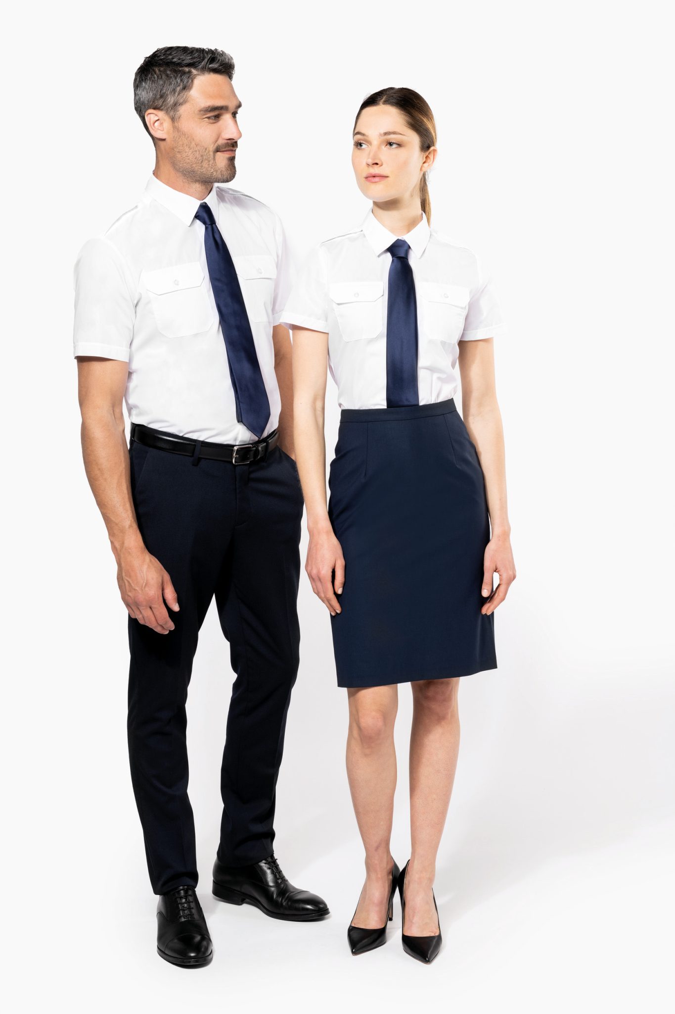 Miniature 7 pour Chemise pilote manches courtes homme